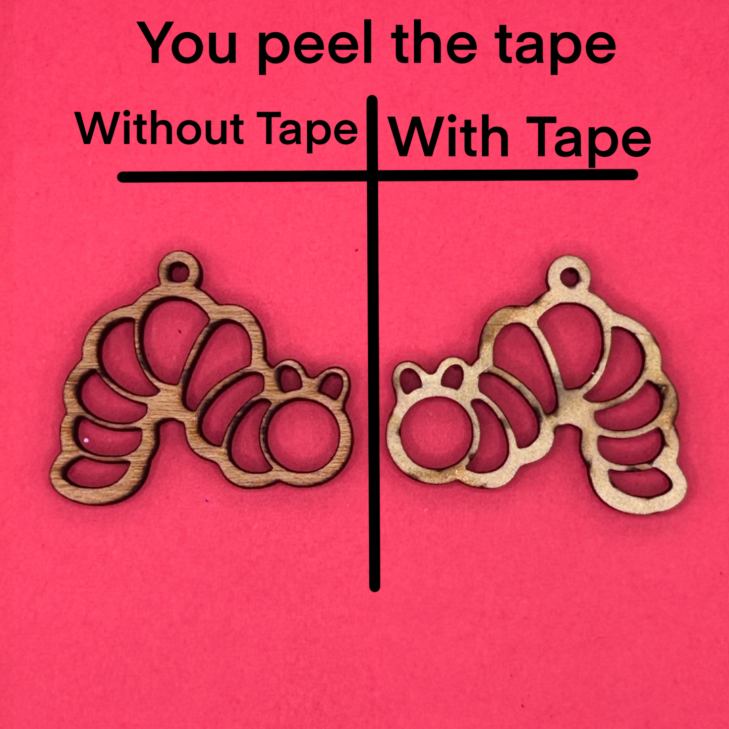 Blank Caterpillar wooden bezel