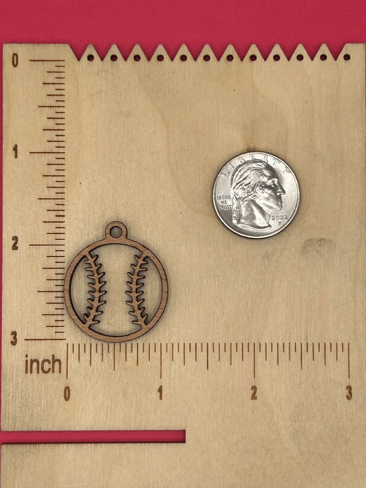 Blank Baseball wooden bezels