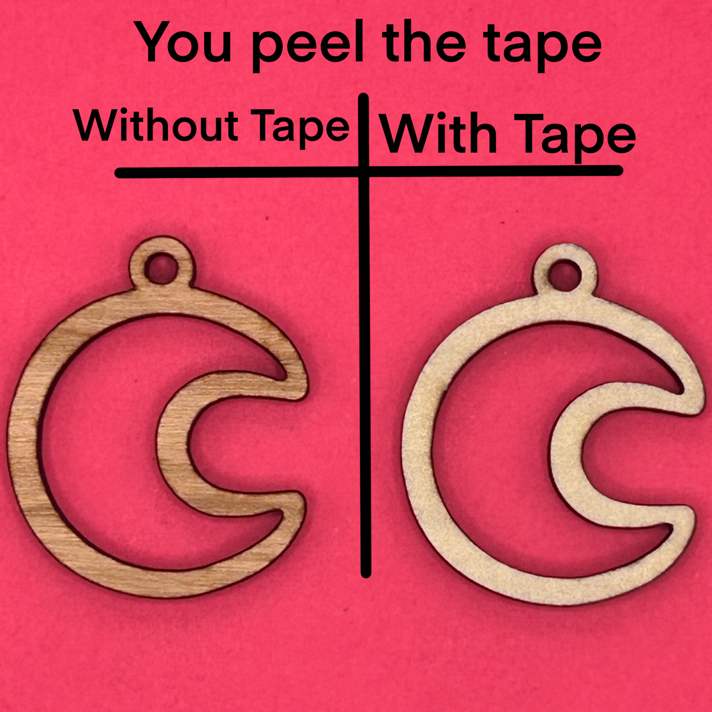 Blank Moon wooden bezels