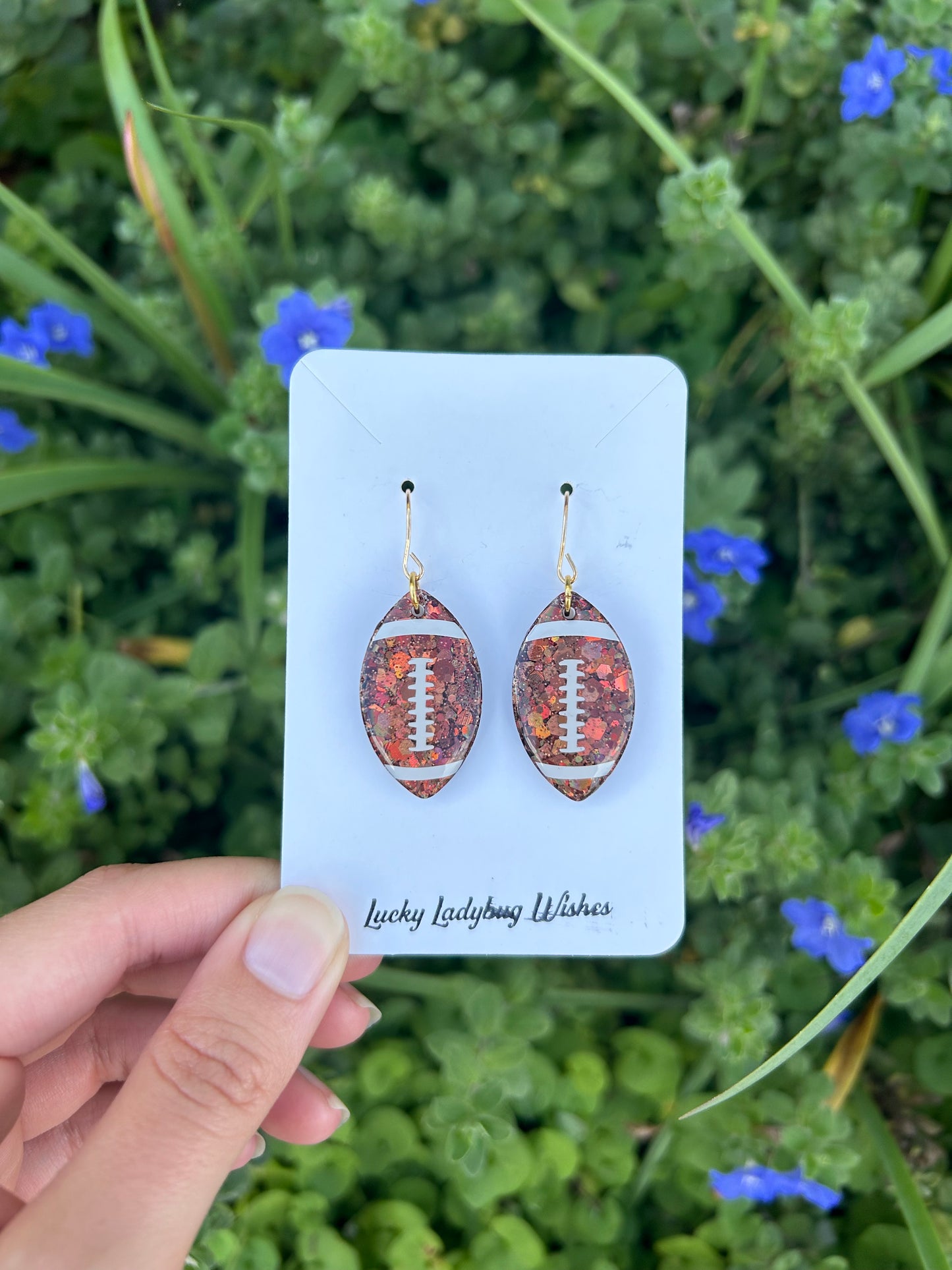 Football earrings