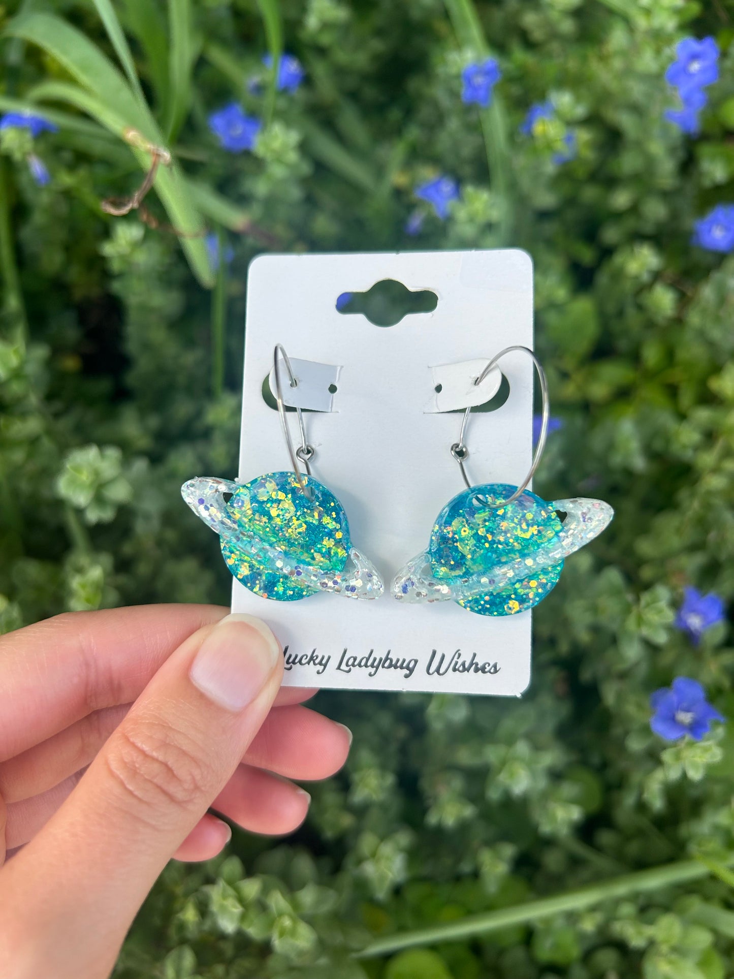 Planet earrings