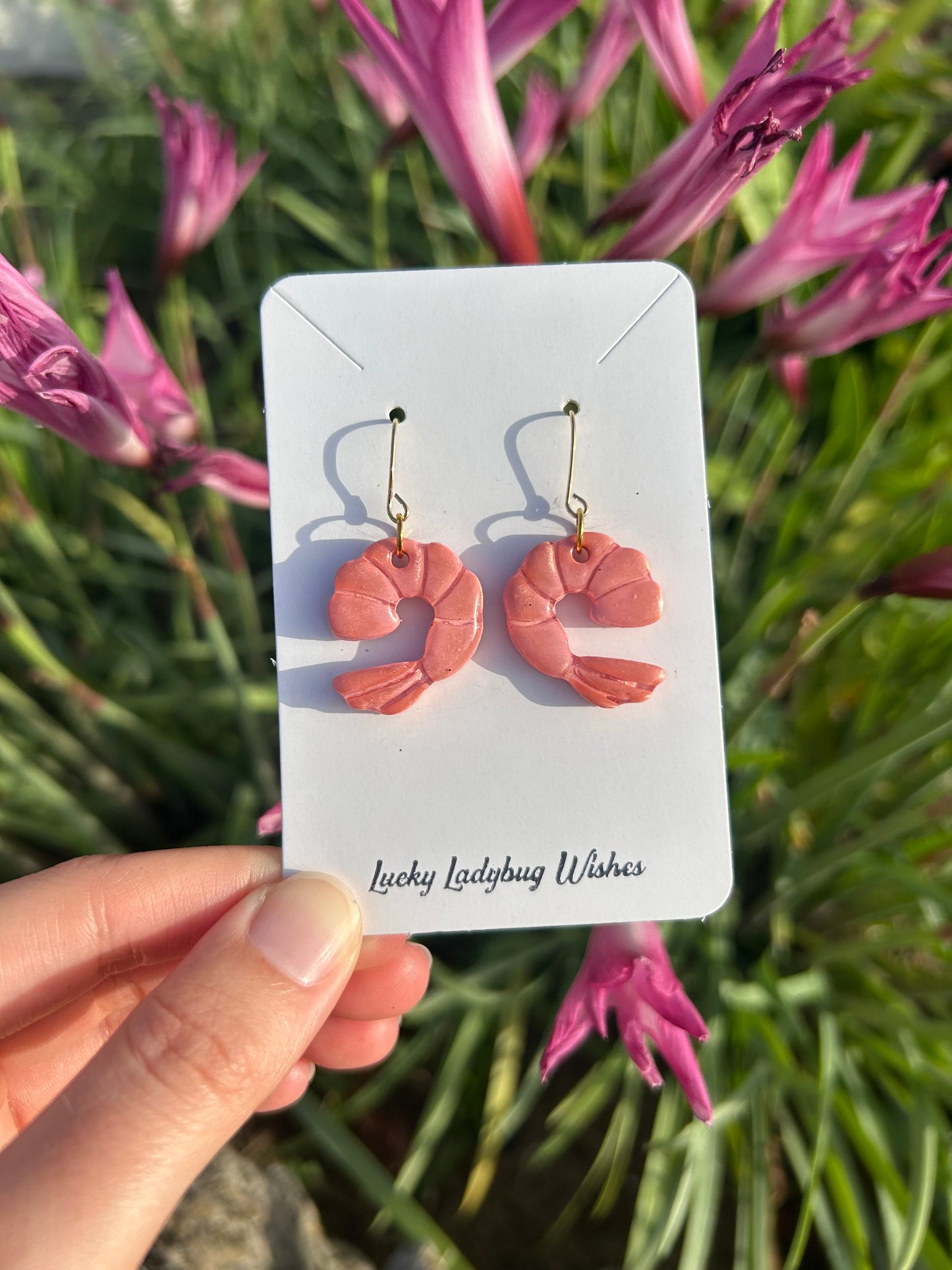 Shrimp earrings