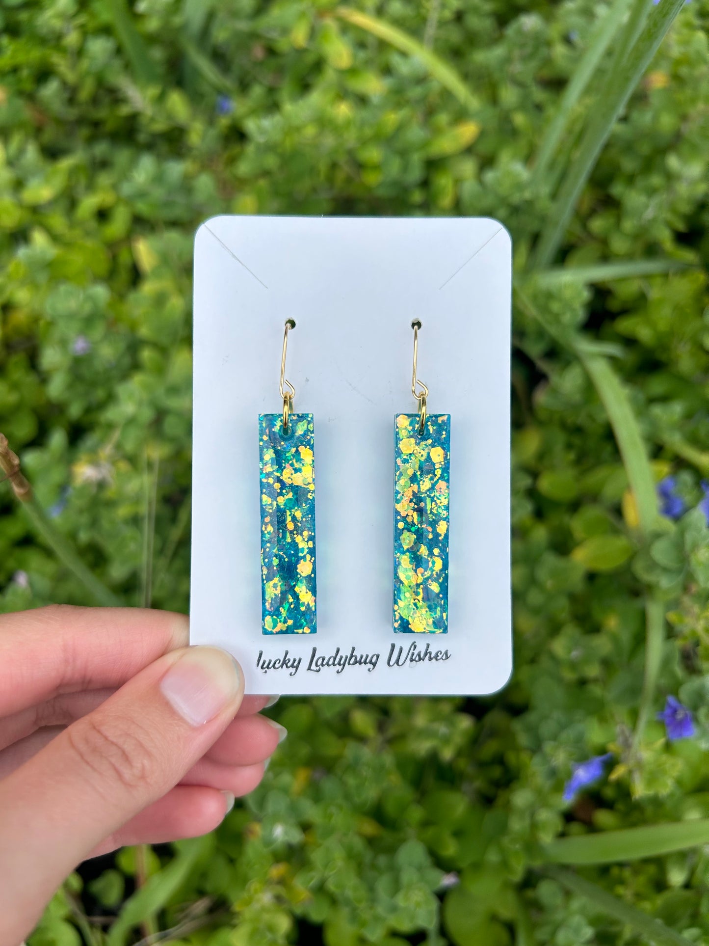 Small Iris earrings