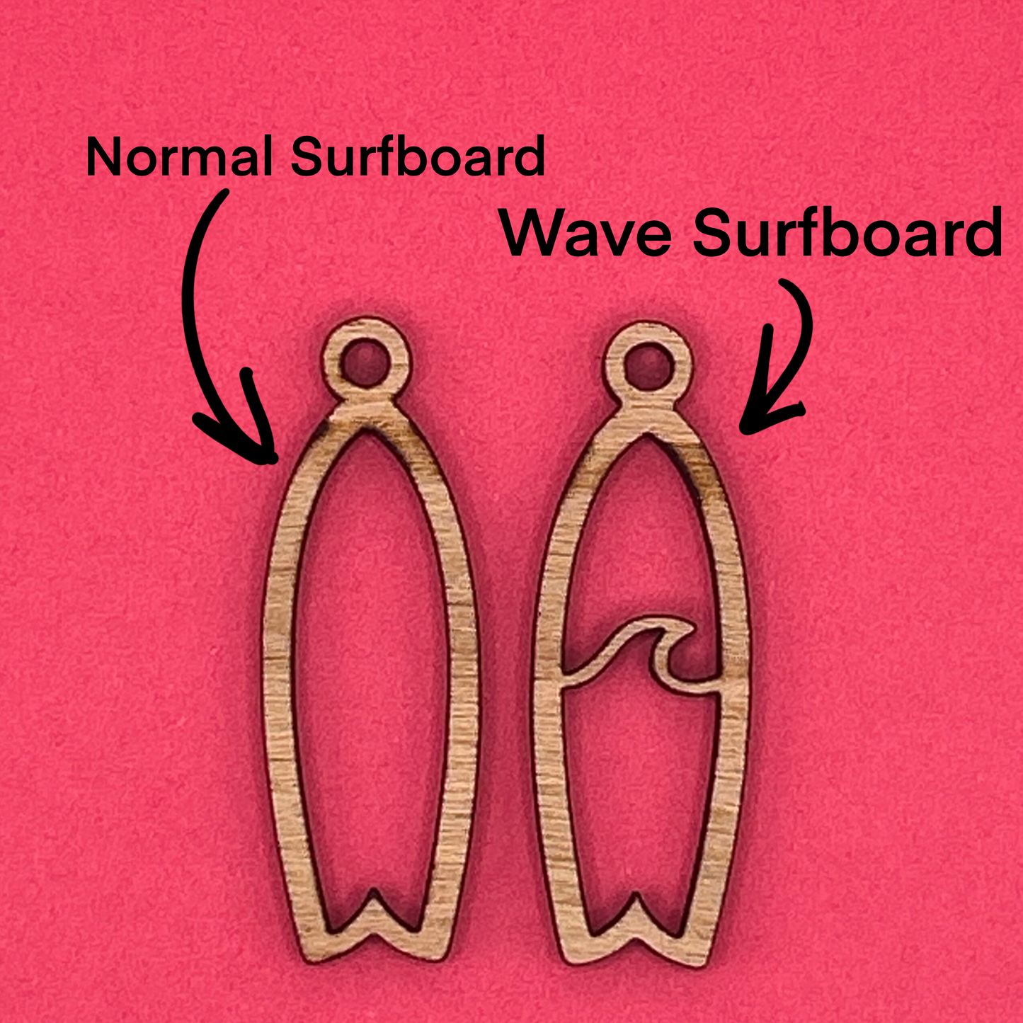 Blank Surfboards wooden bezels