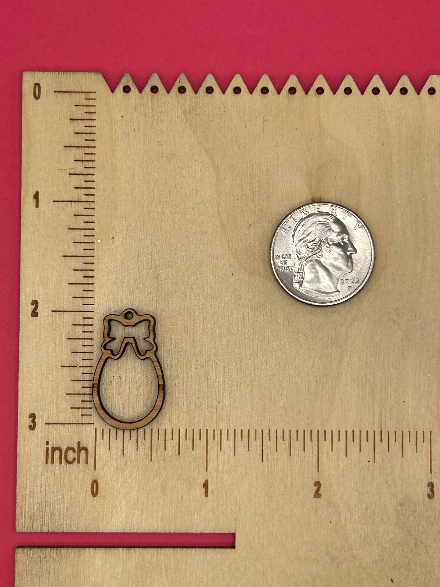 Blank Bow Egg wooden bezels