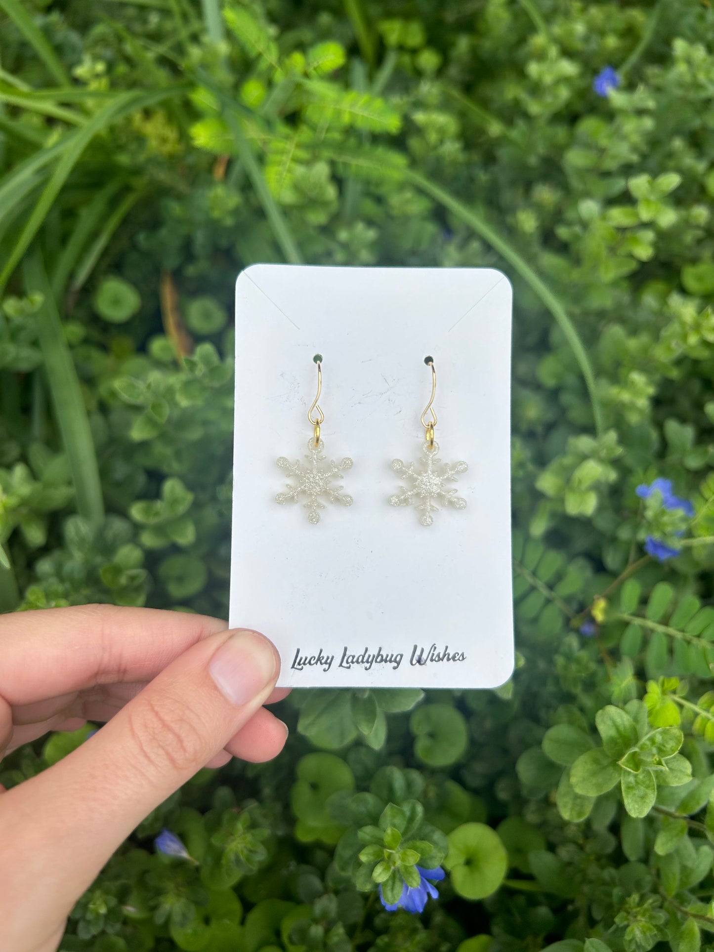 Snowflake earrings