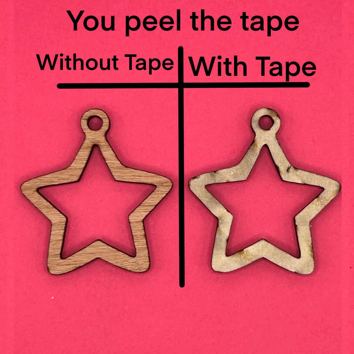 Blank Stars wooden bezels