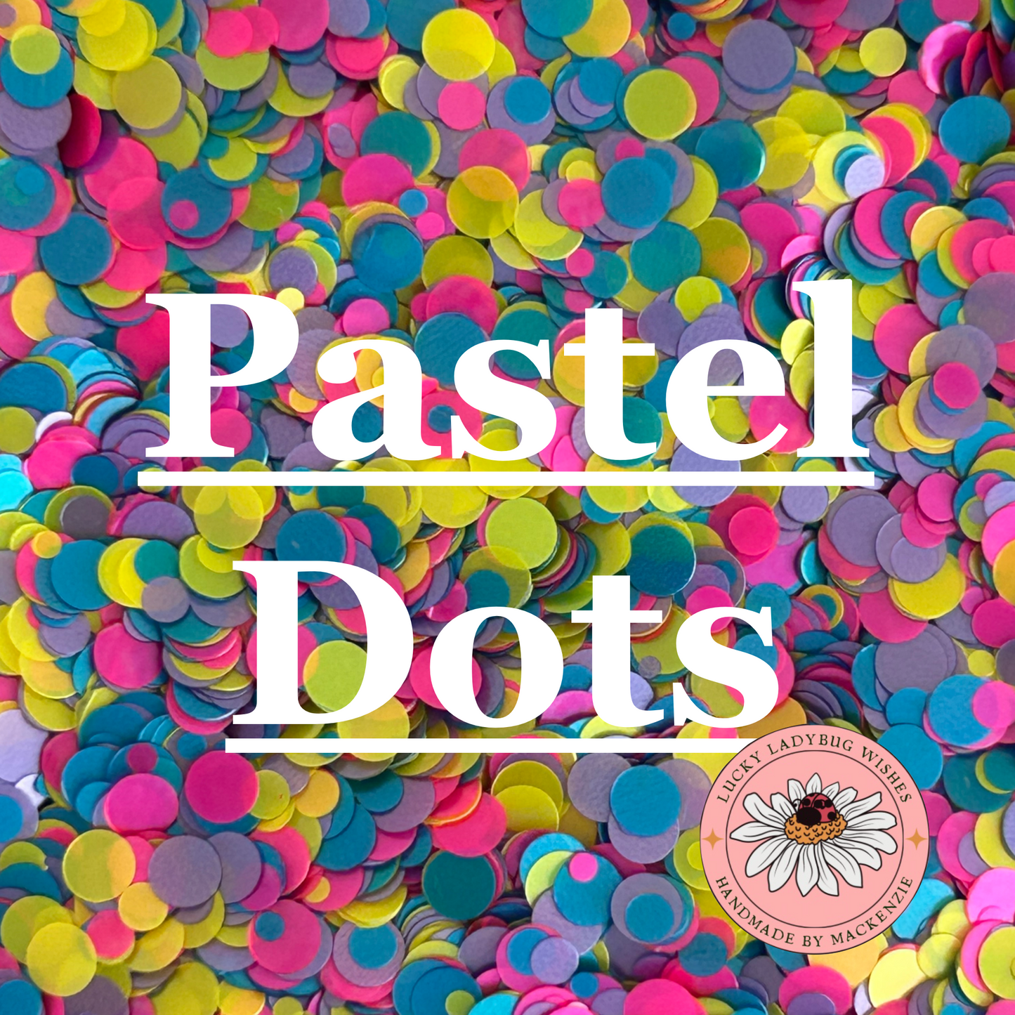 Pastel Dots glitter