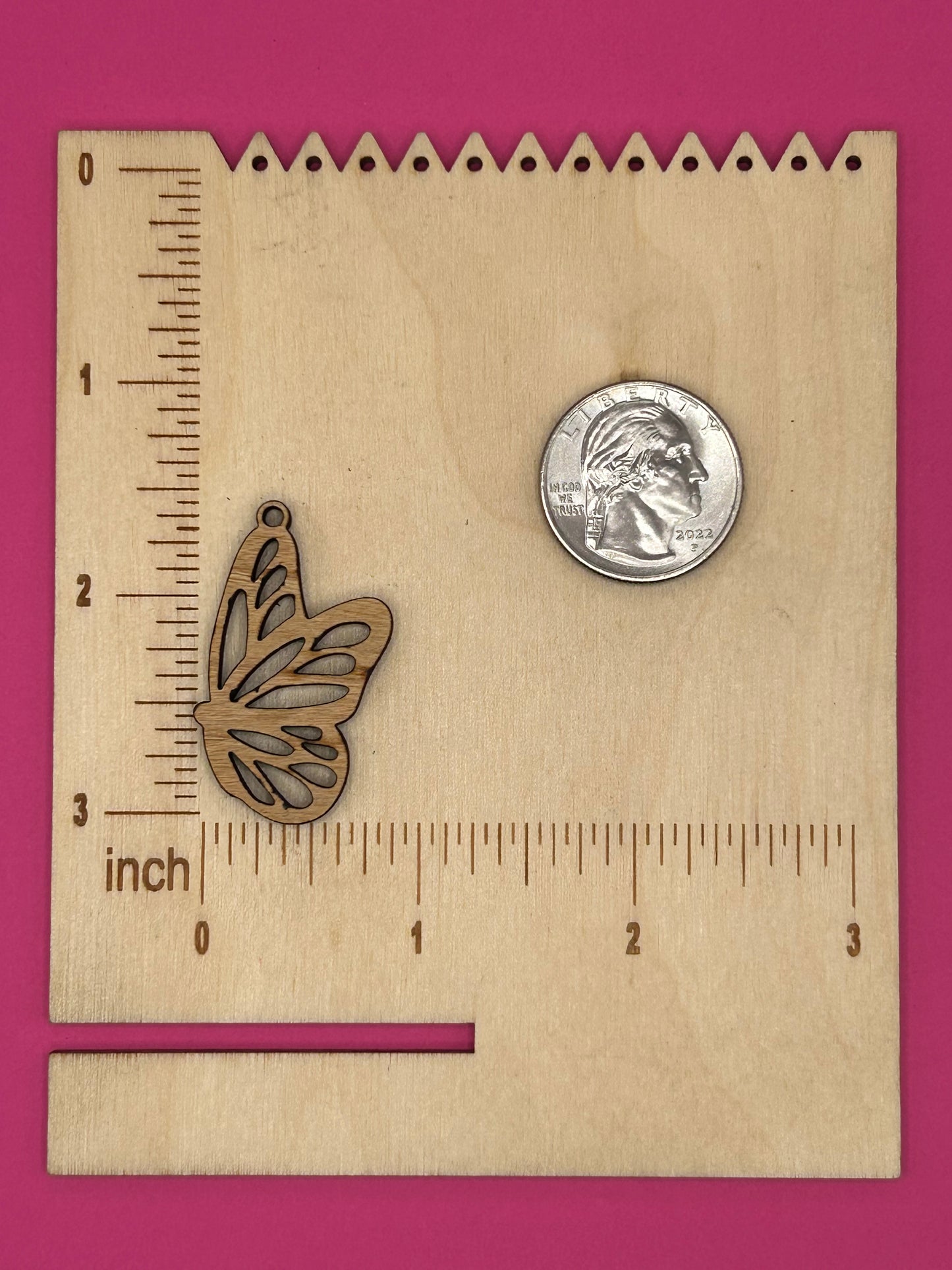 Blank butterfly wooden bezel