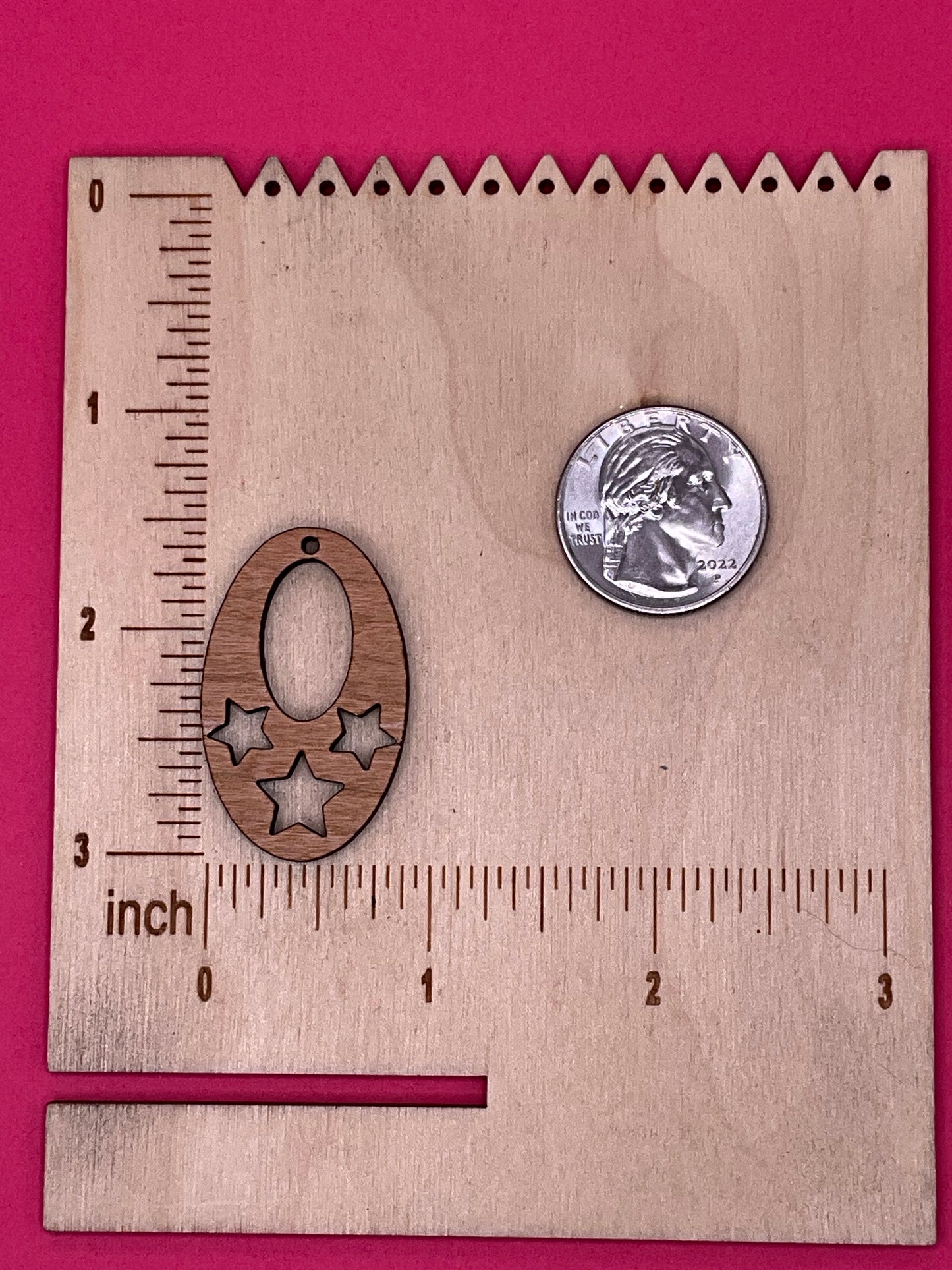 Blank Oval Stars wooden bezels
