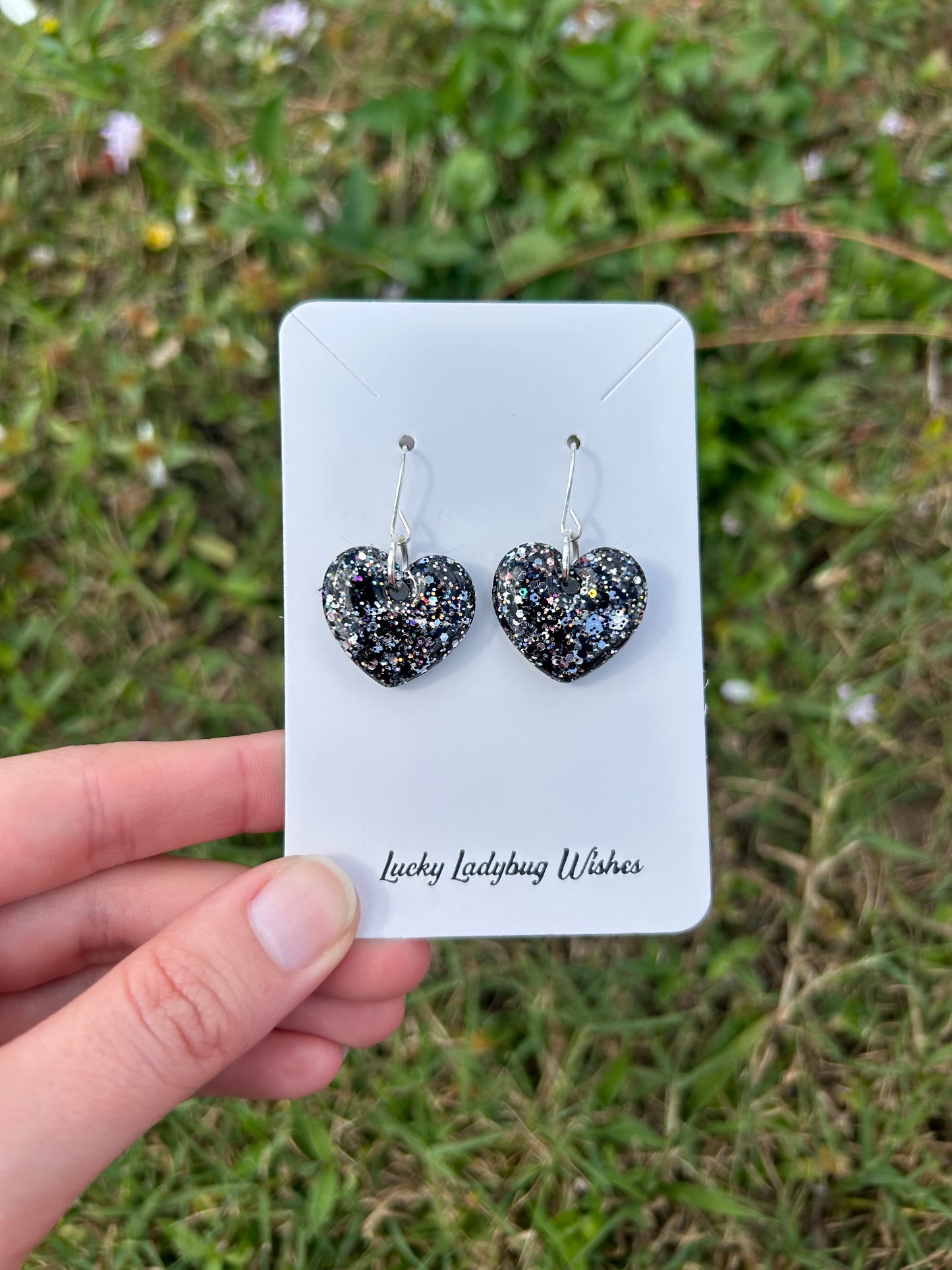 Small eclipse earrings