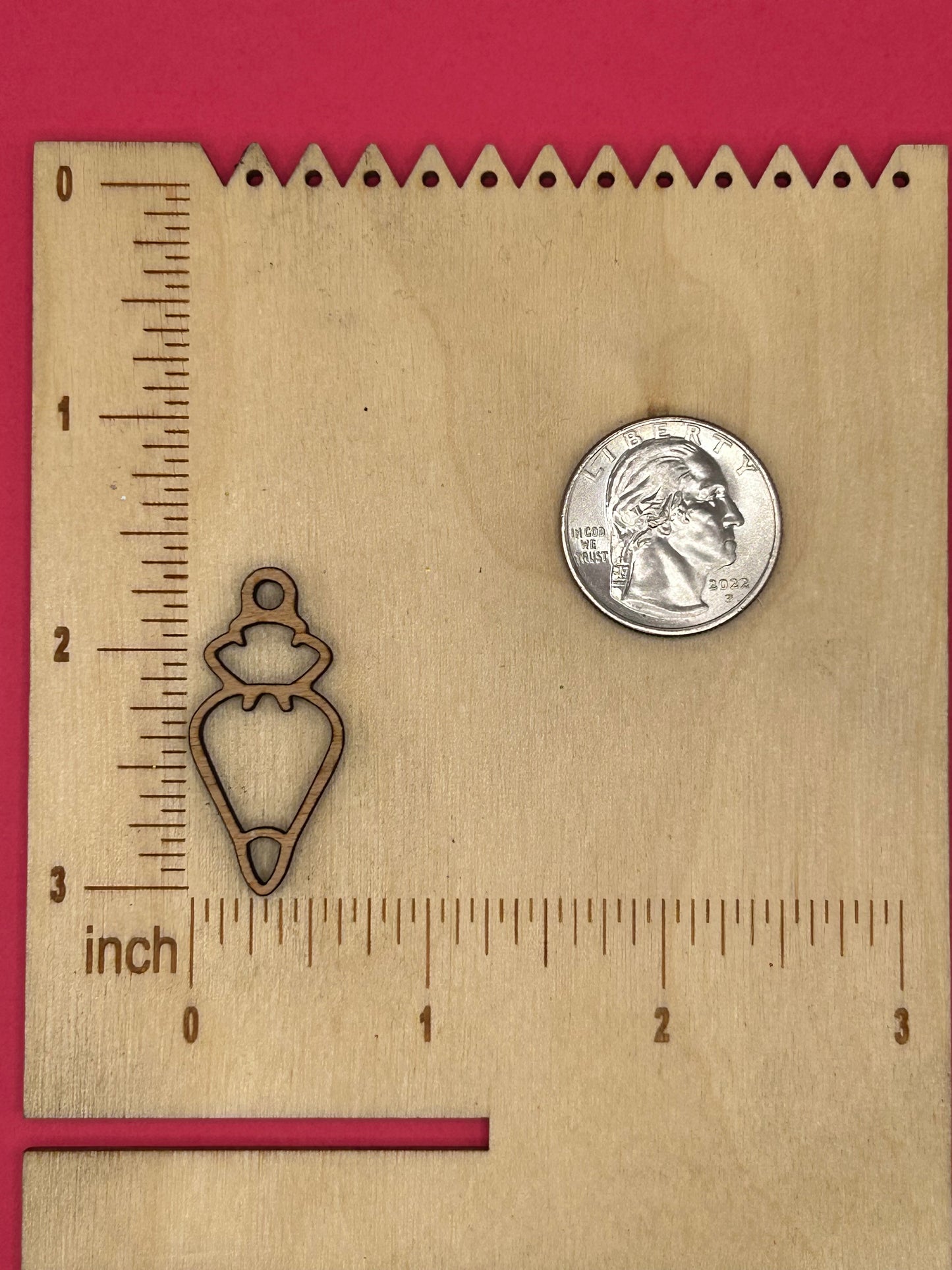 Blank Piping Bag wooden bezel
