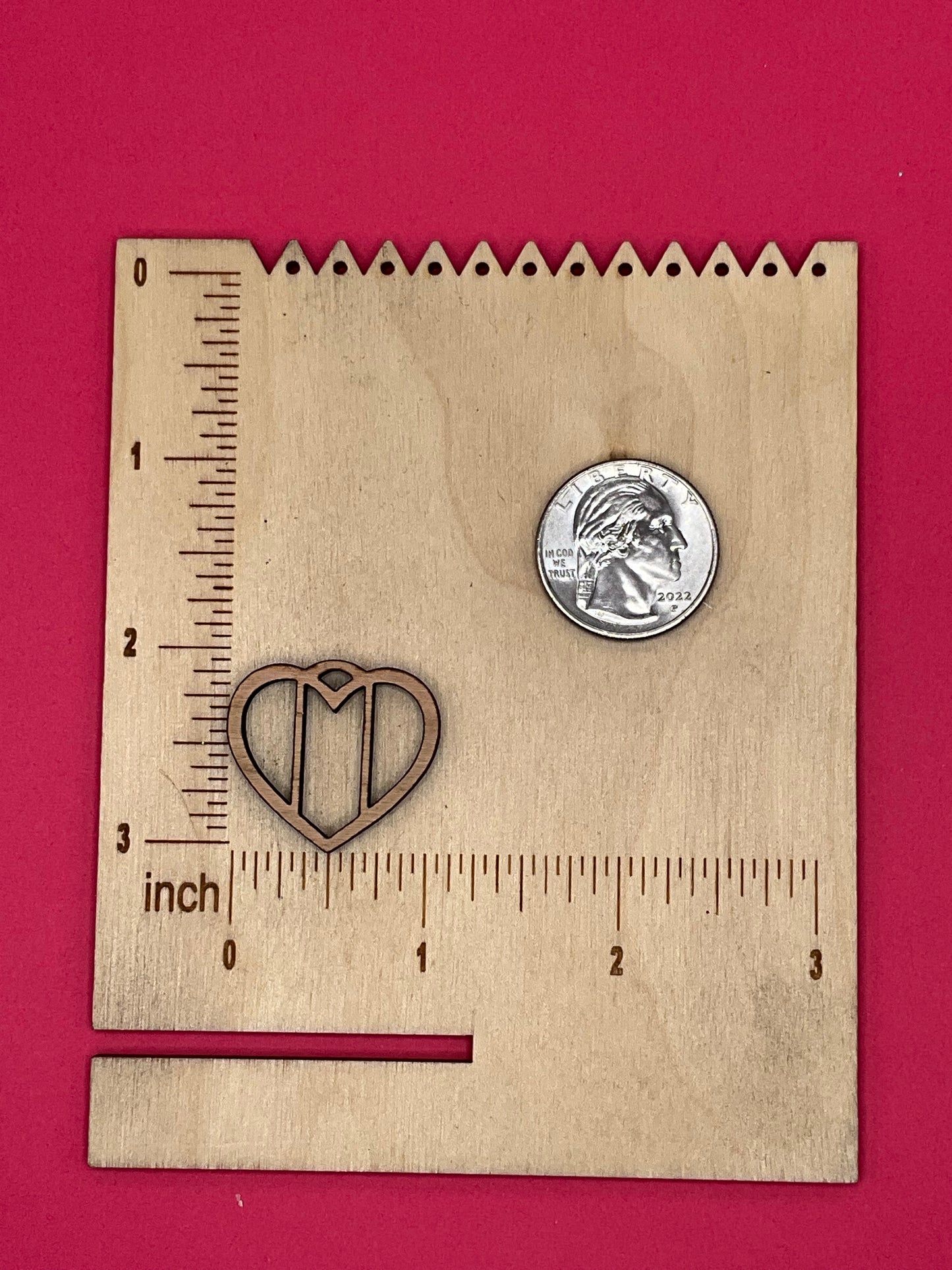 Blank Irish Flag Heart wooden bezels