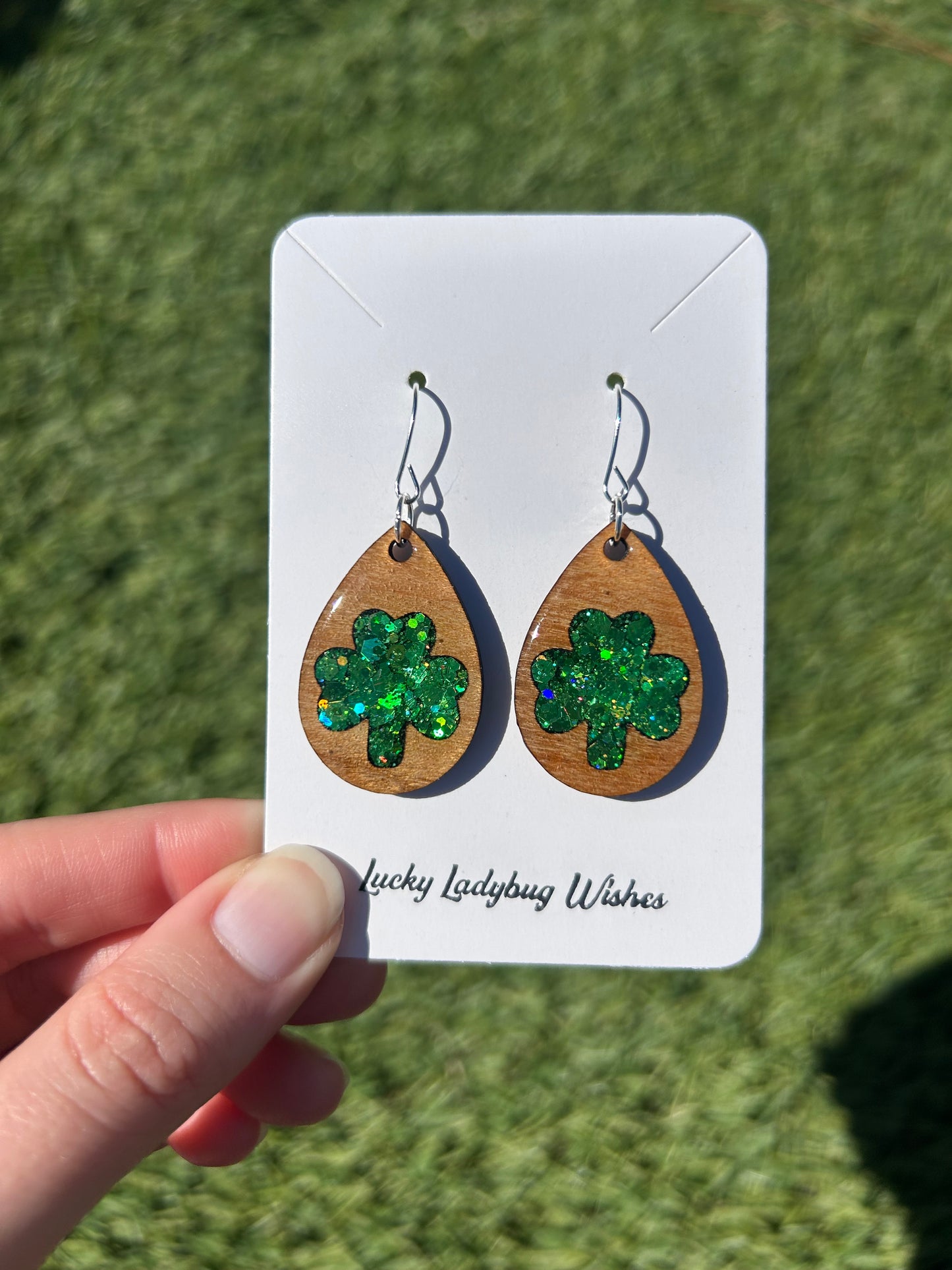 Teardrop Clover earrings