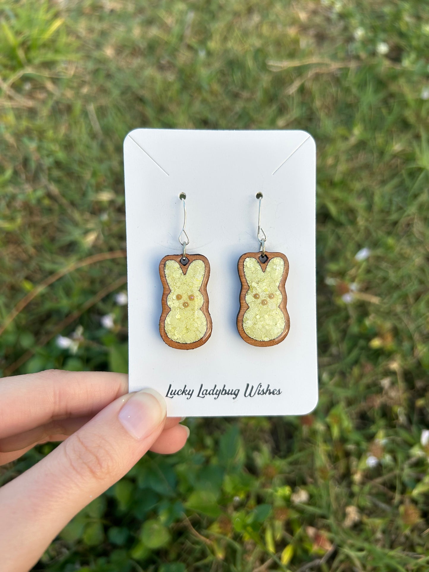 Peep Bunny earrings