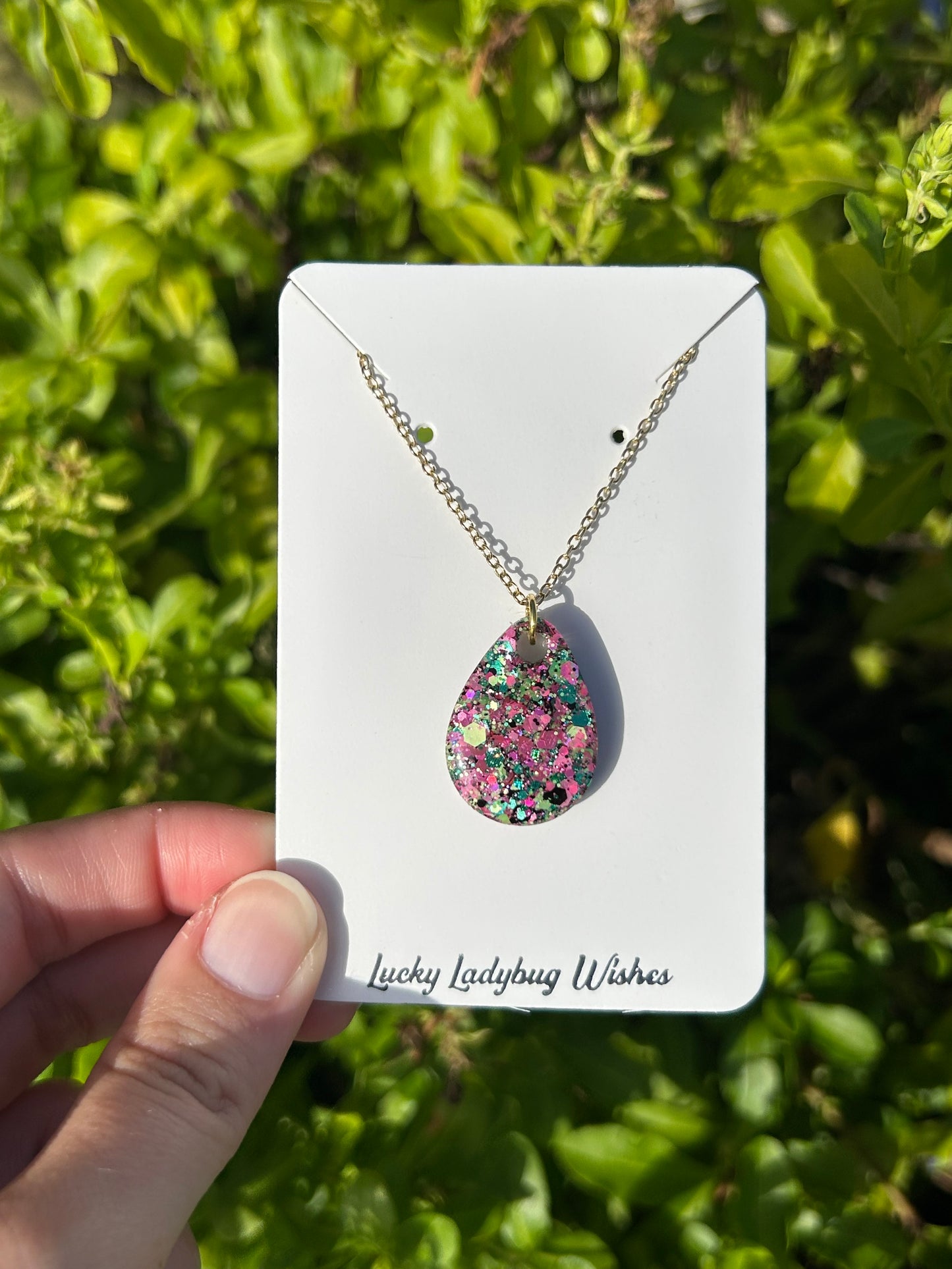 Watermelon Moonshine necklaces