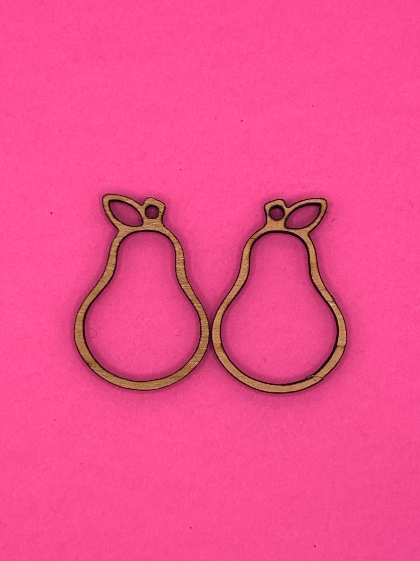 Blank pear wooden bezels
