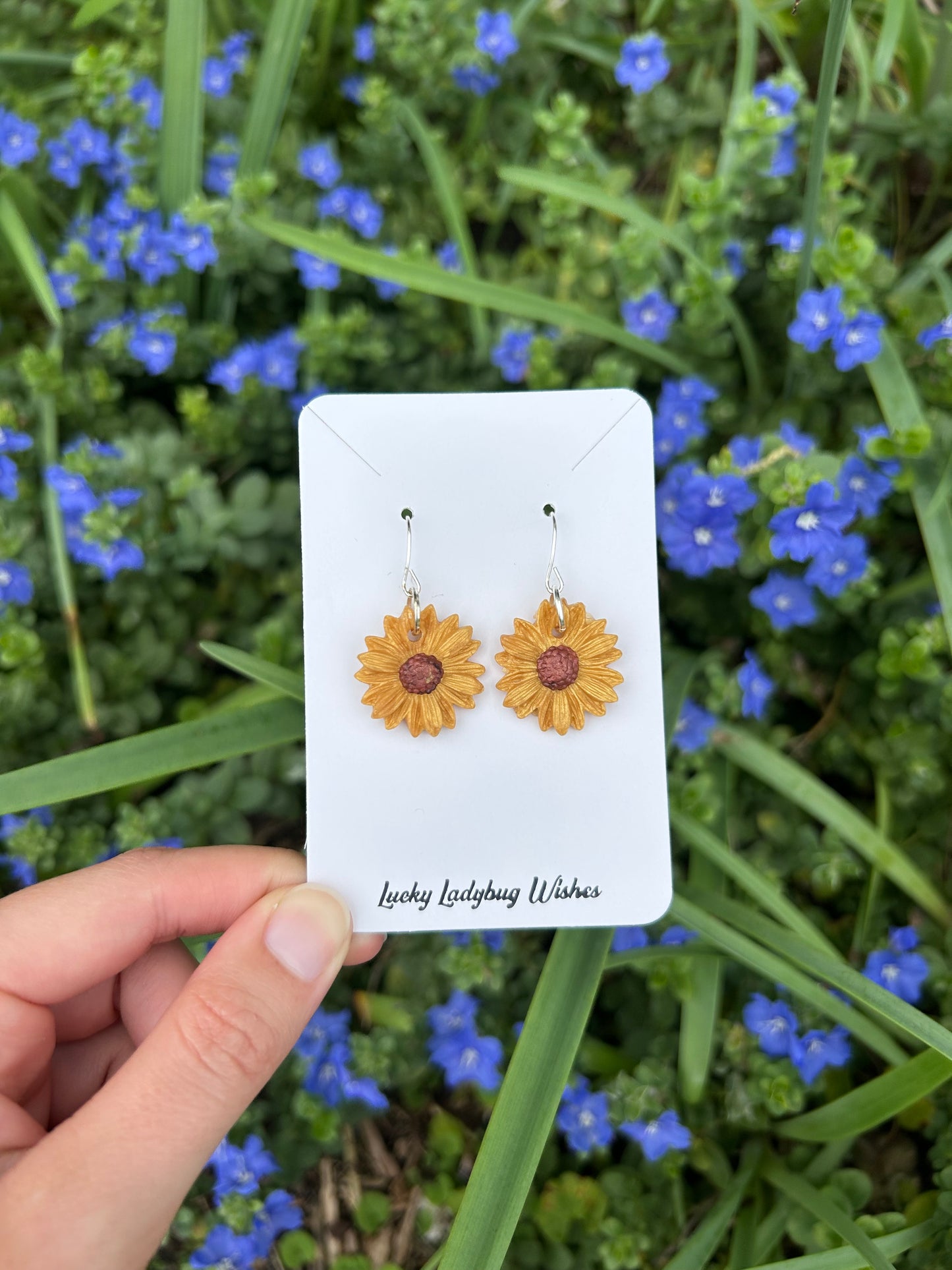 Sunflower earrings