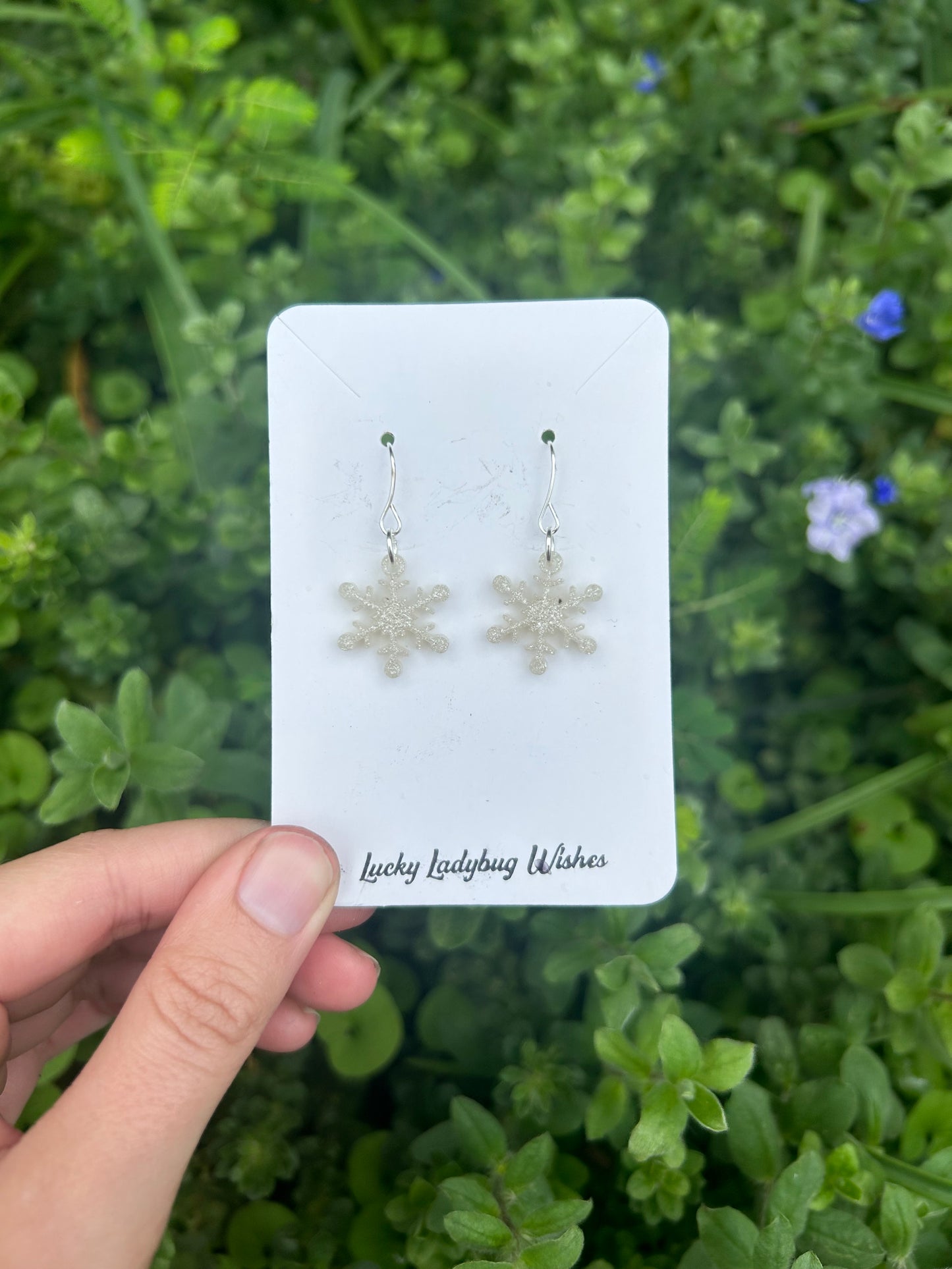 Snowflake earrings