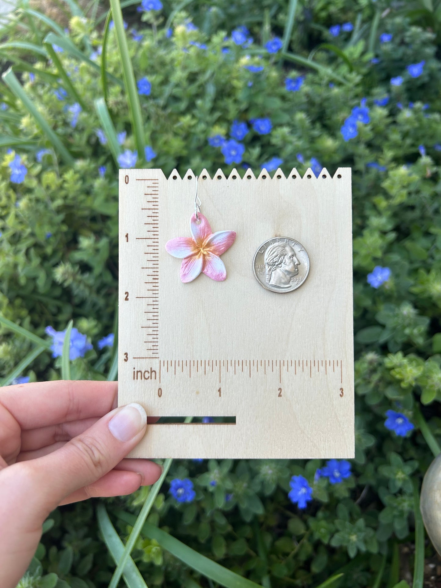 Plumeria earrings