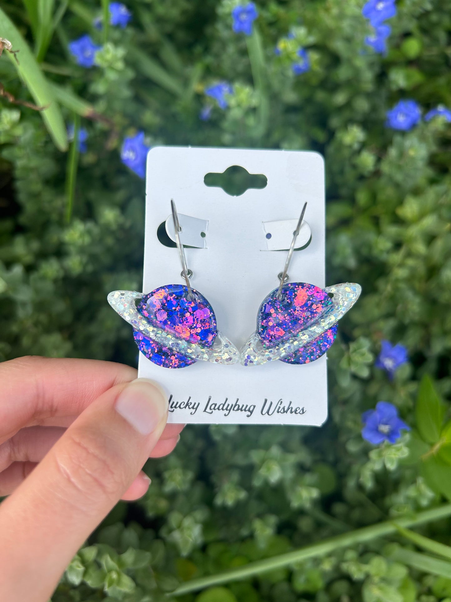 Planet earrings