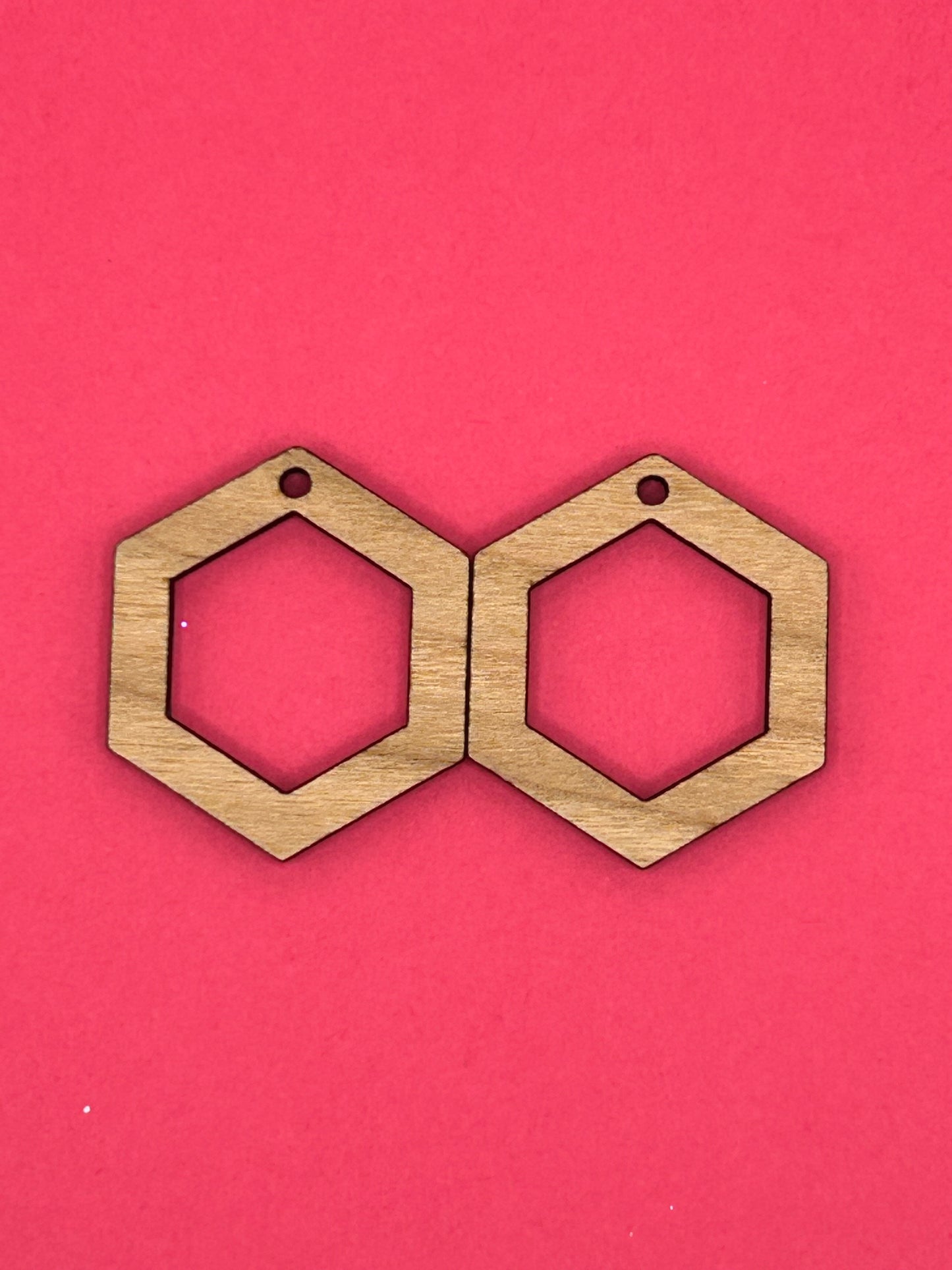 Blank hexagons wooden bezel