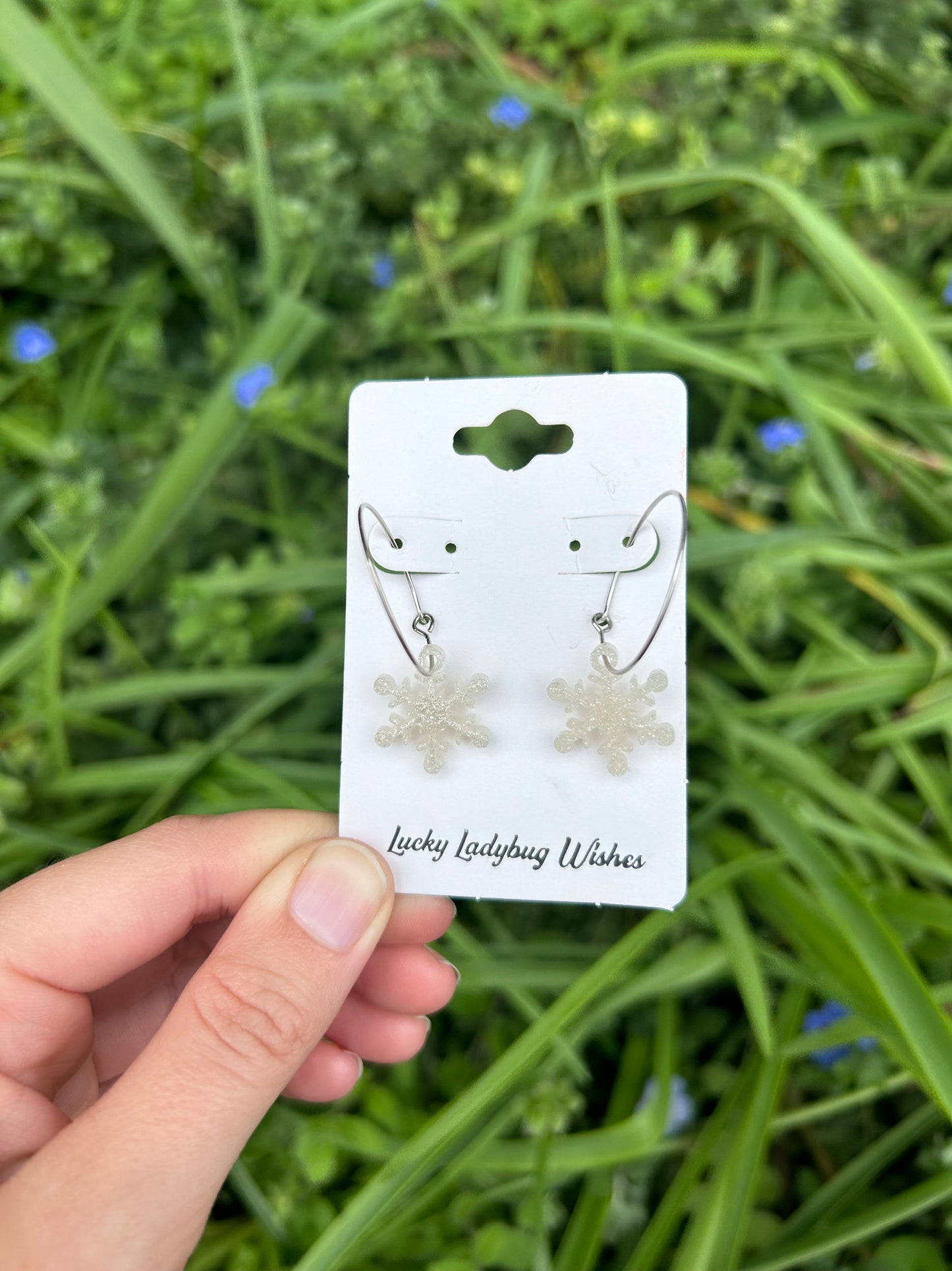 Snowflake earrings