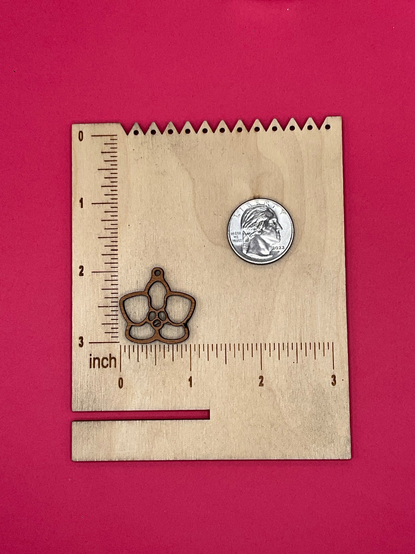 Blank Orchid wooden bezel