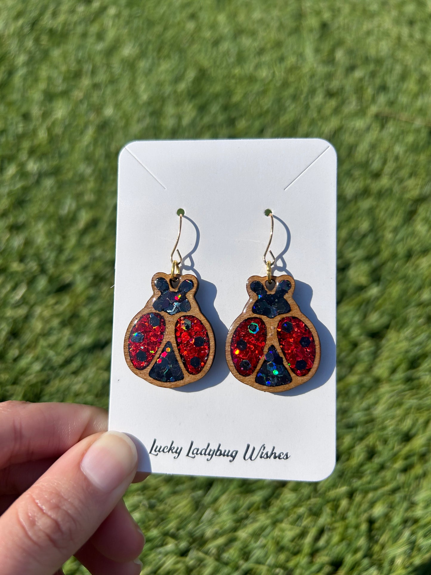 Ladybug earrings