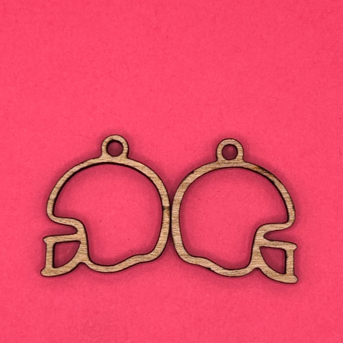 Blank Football Helmet wooden bezels