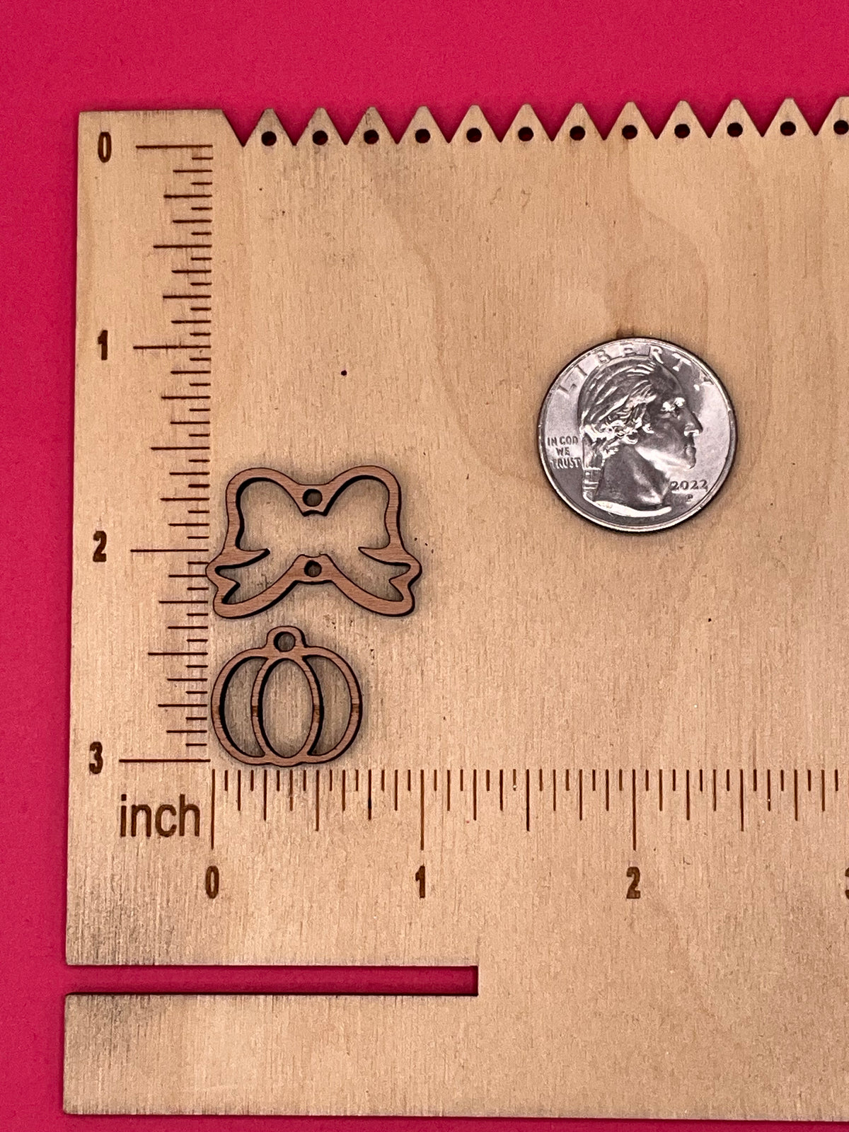 Blank Bow Pumpkin wooden bezels