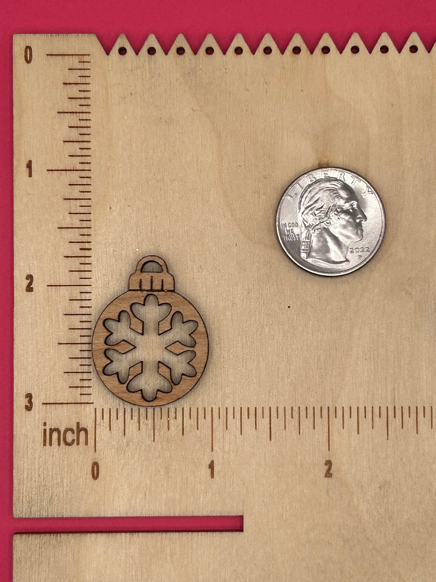 Blank Snowflake Ornament wooden bezel