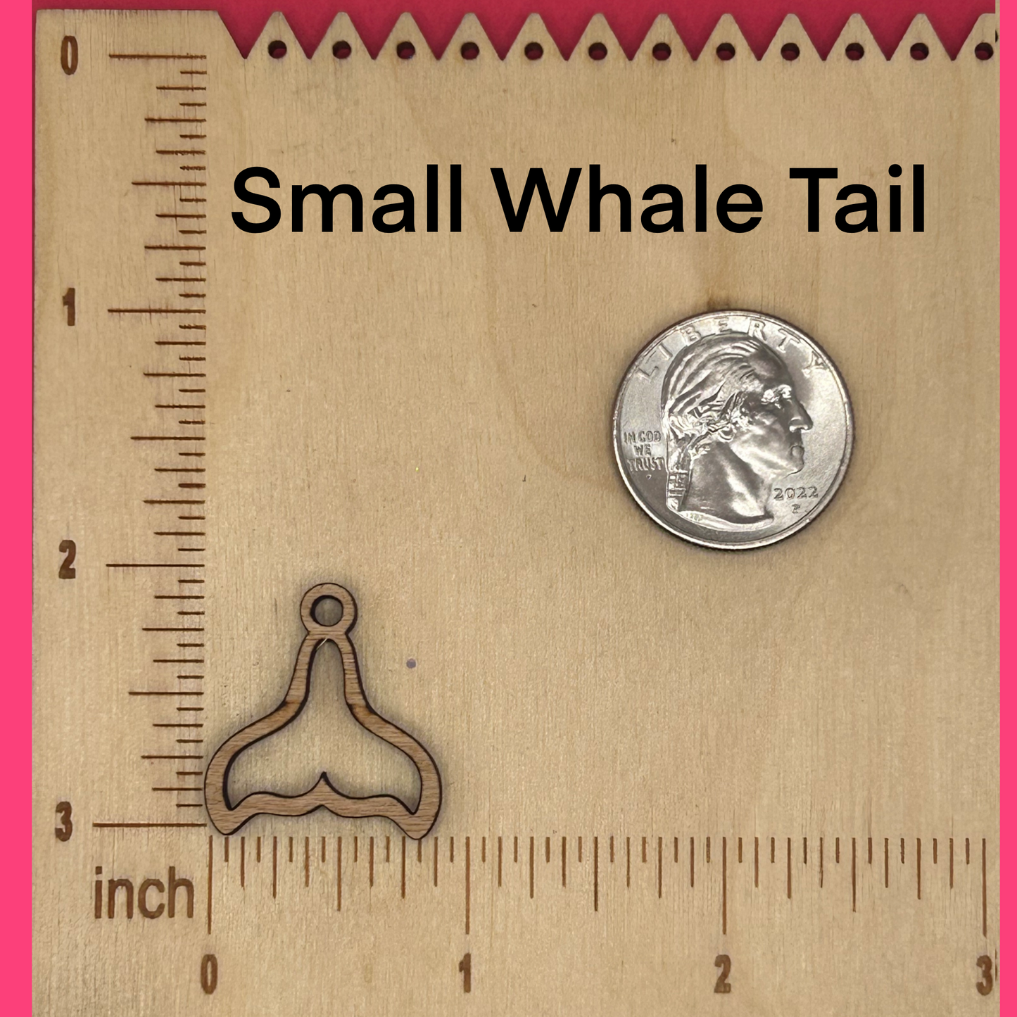 Blank Whale Tails wooden bezels