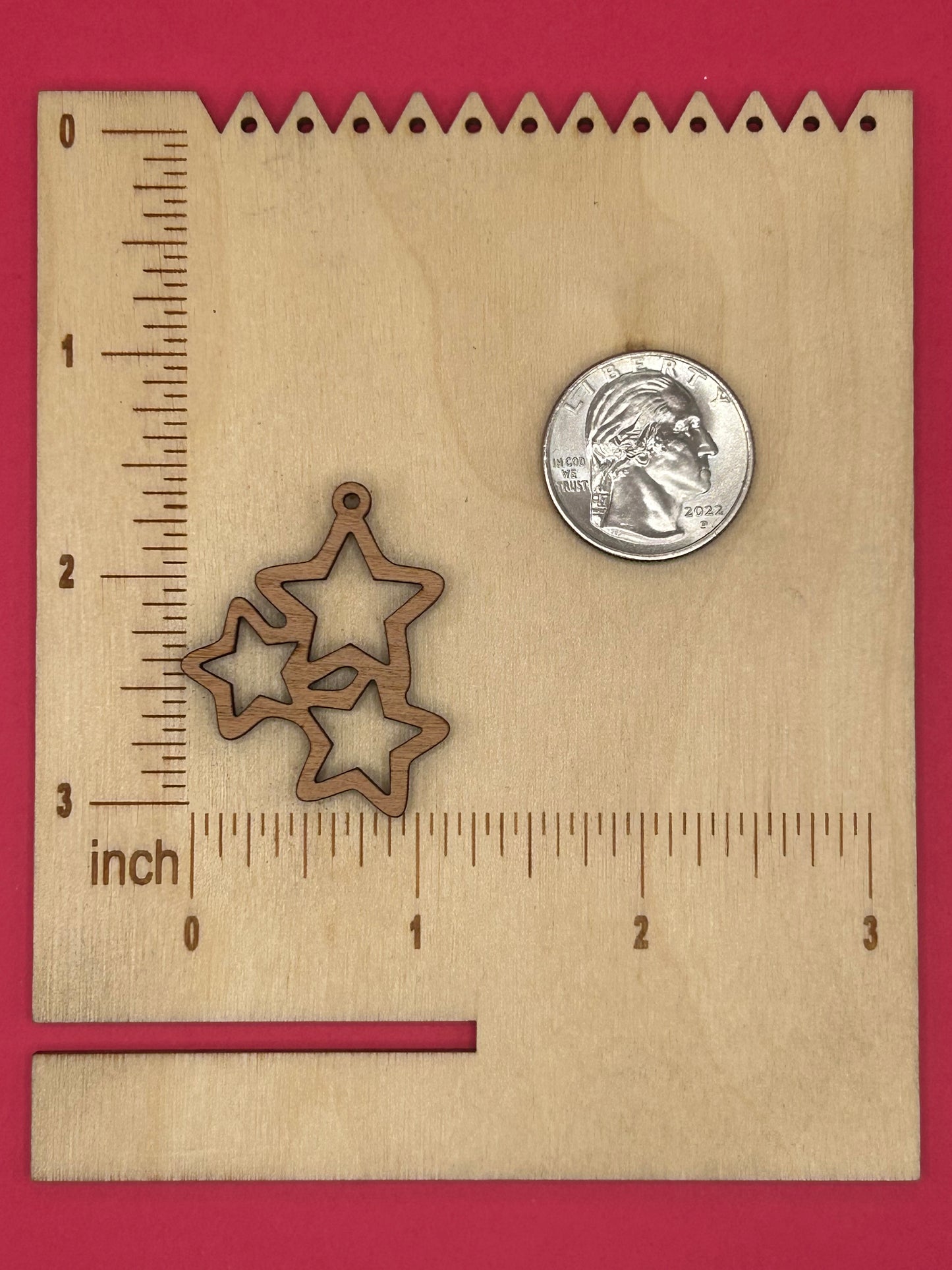 Blank Stacked Stars wooden bezels