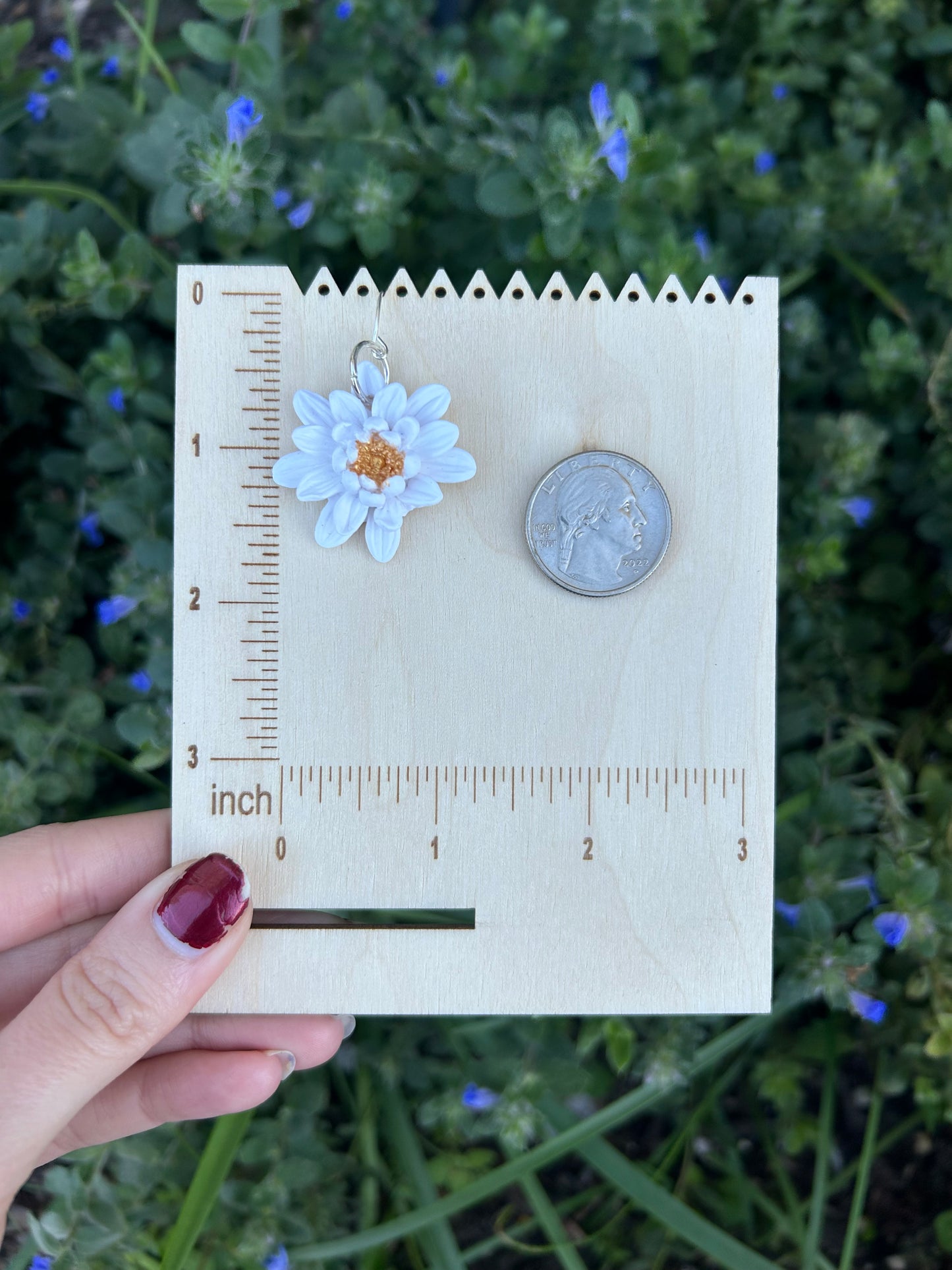 Peony earrings