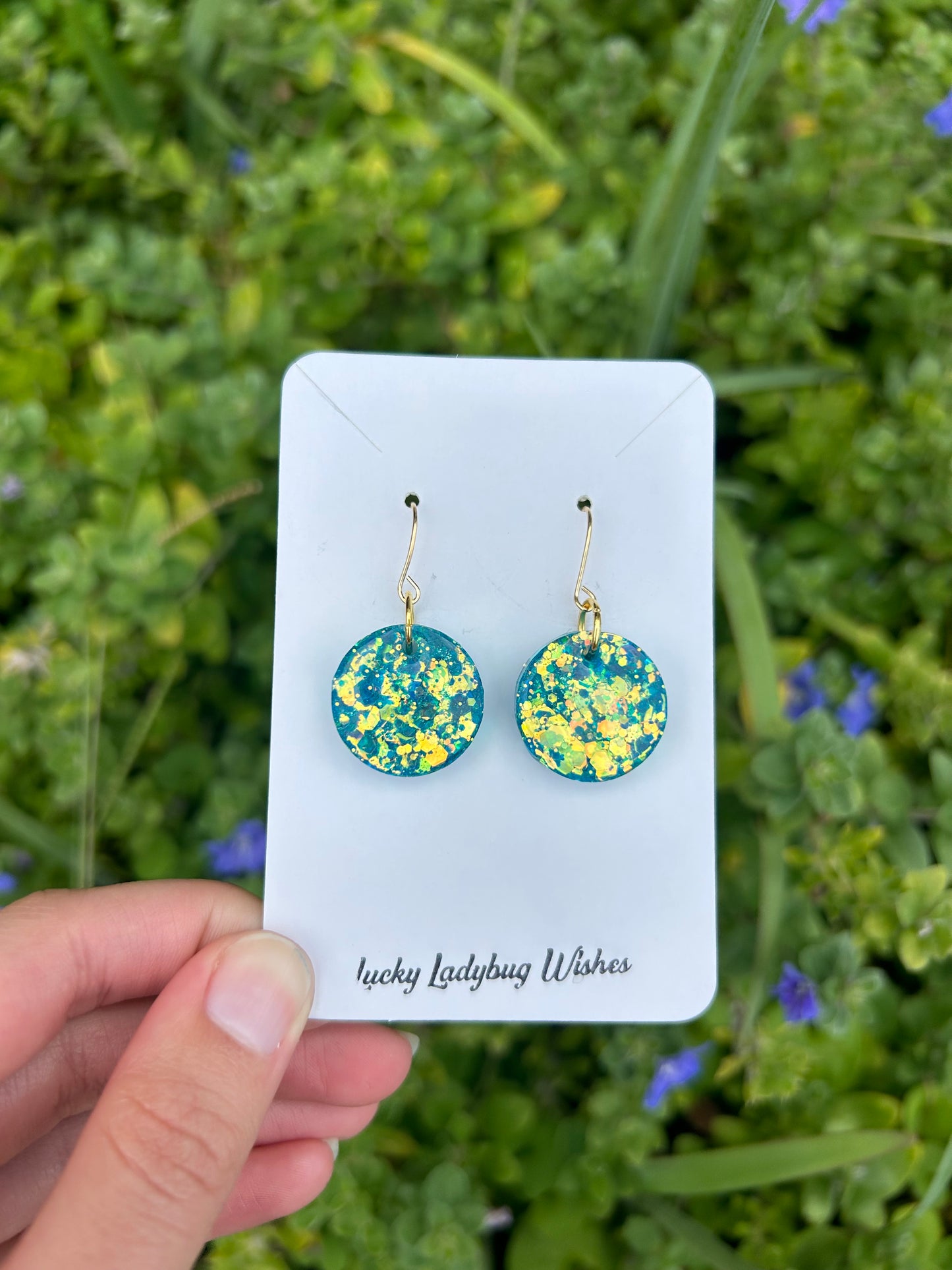 Small Iris earrings
