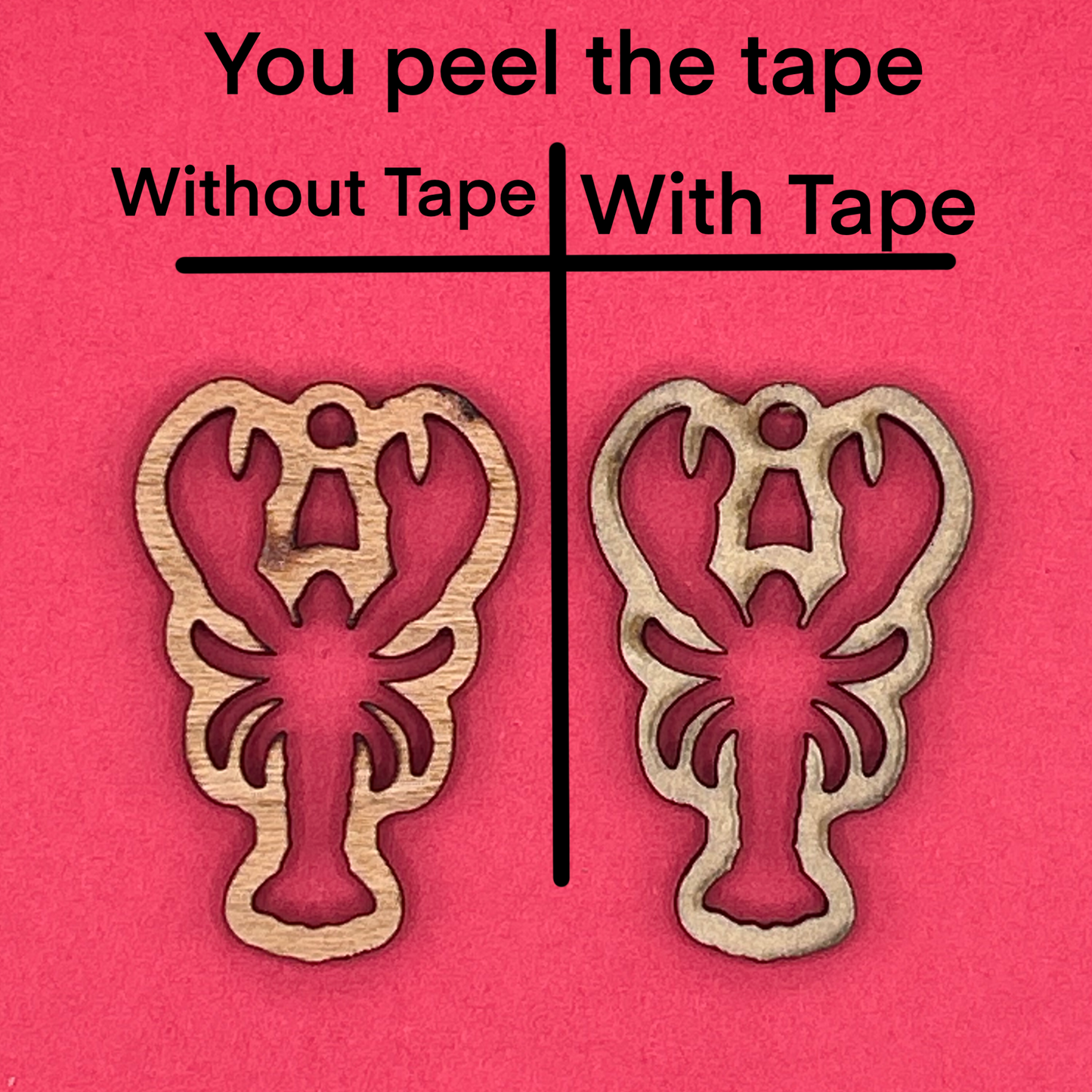 Blank Lobster wooden bezels
