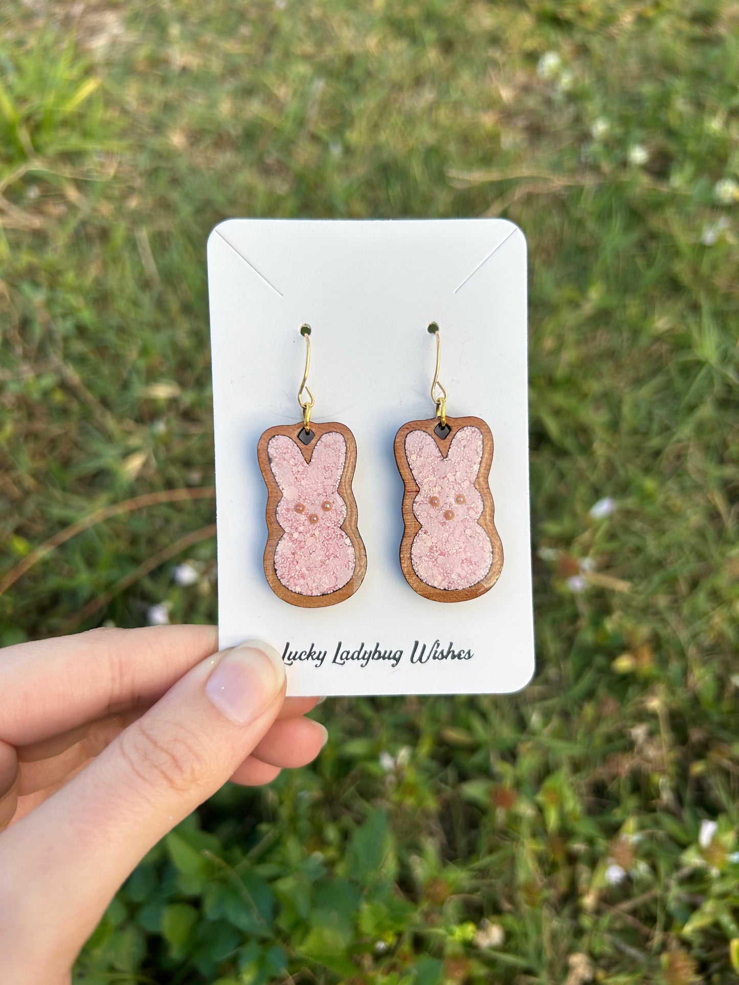 Peep Bunny earrings