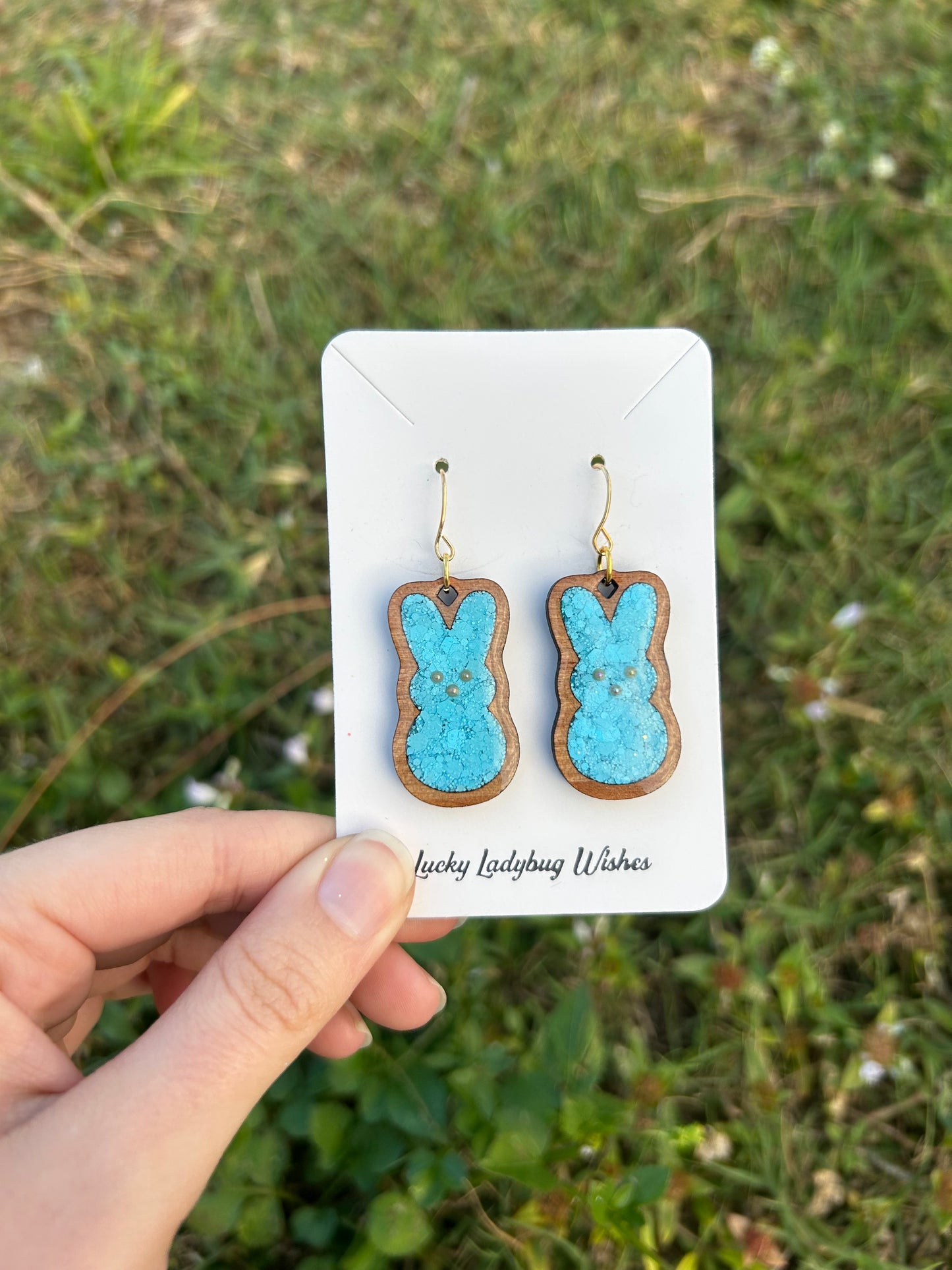 Peep Bunny earrings