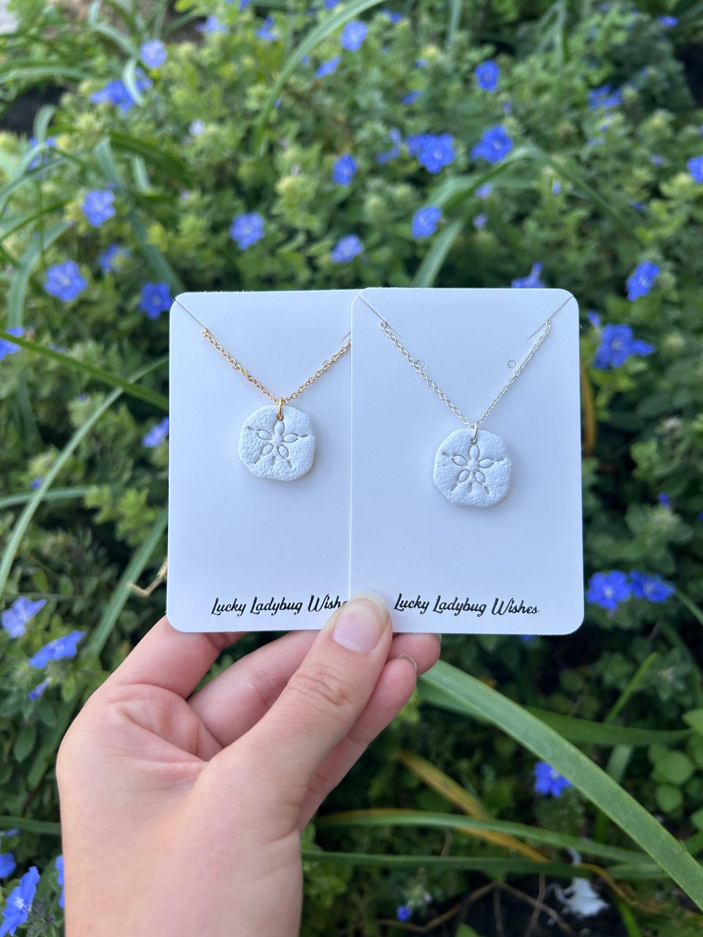 Sand dollar necklace