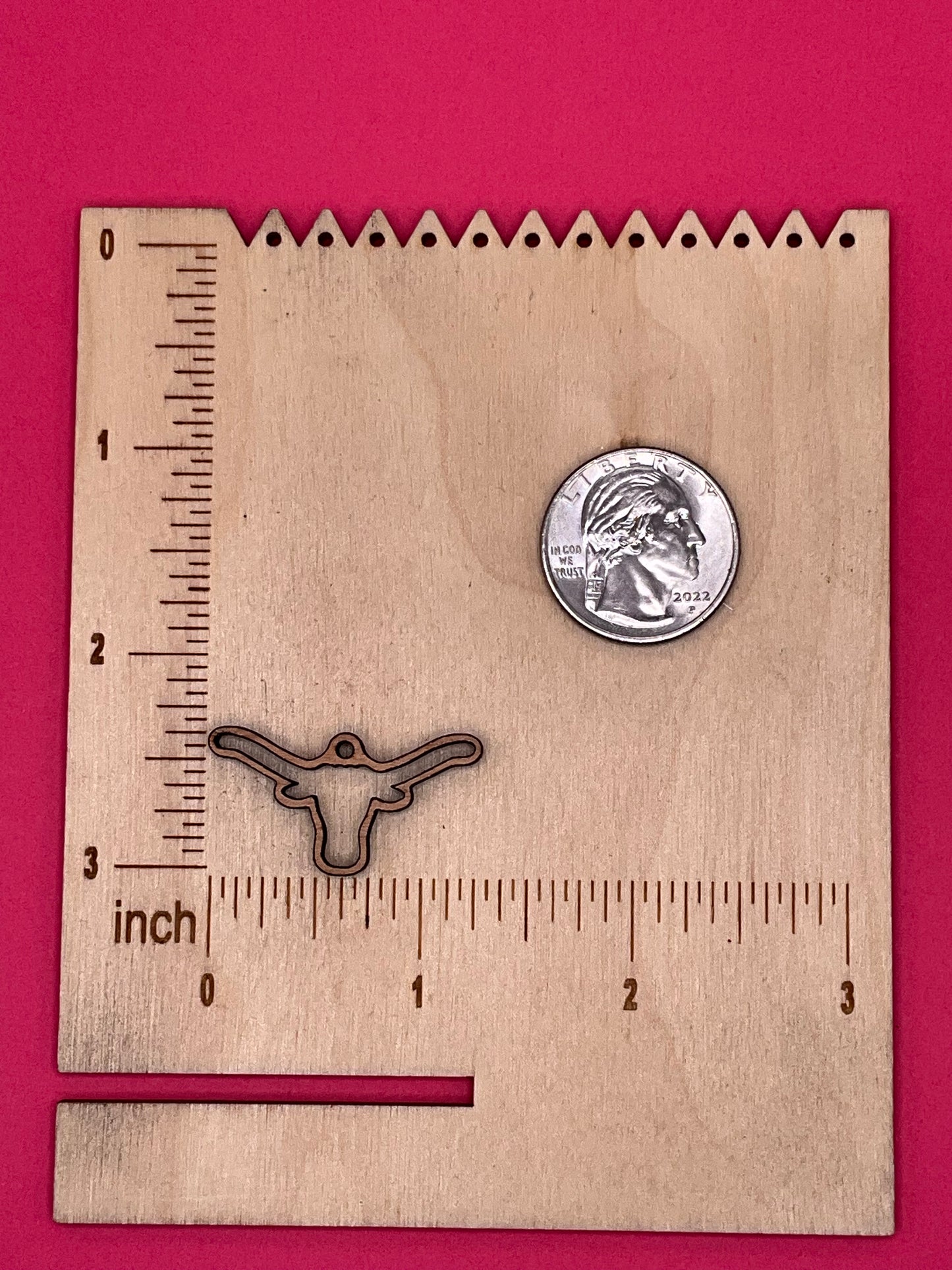 Blank Longhorn Texas Logo wooden bezels