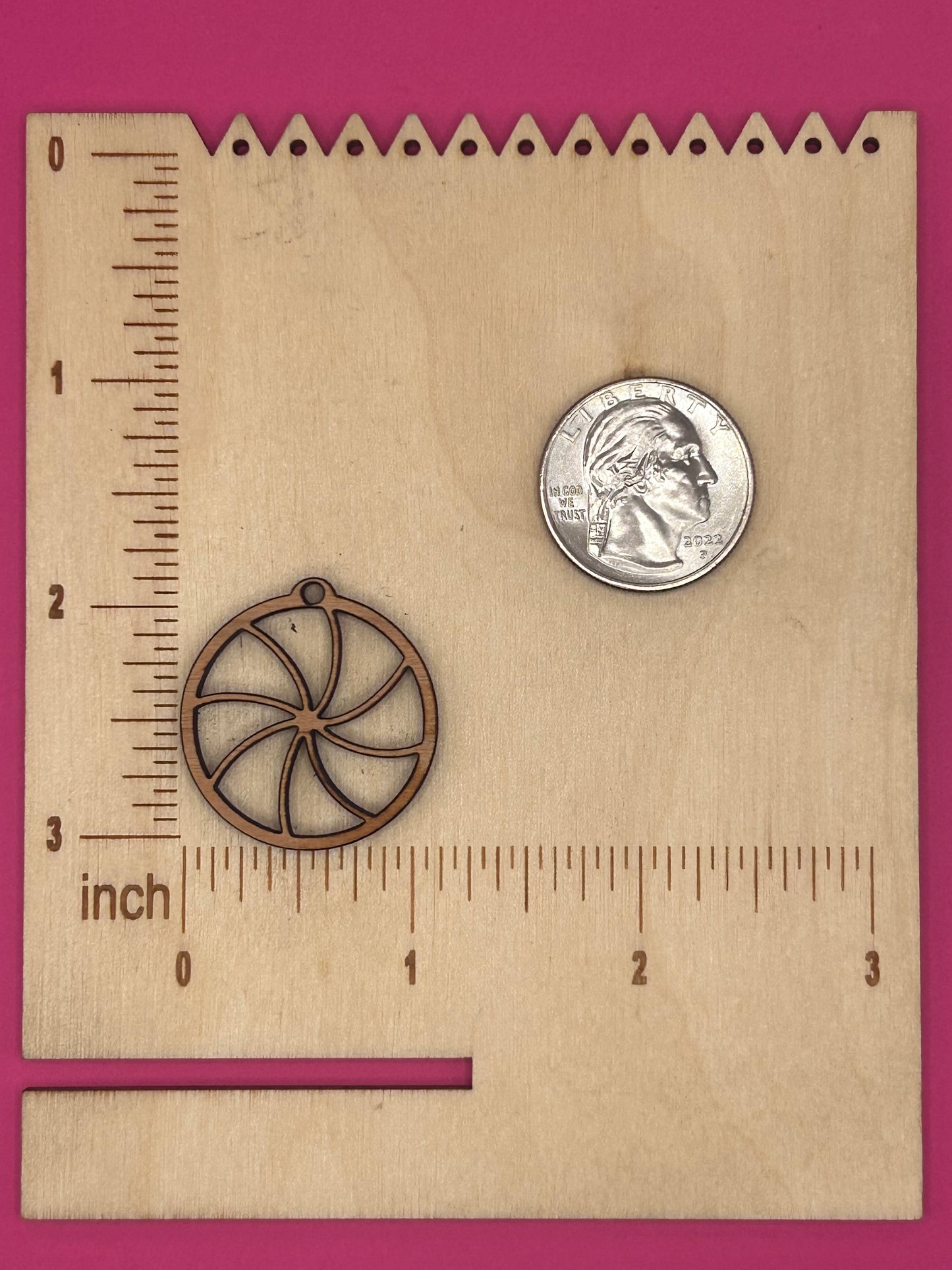 Blank peppermint wooden bezel