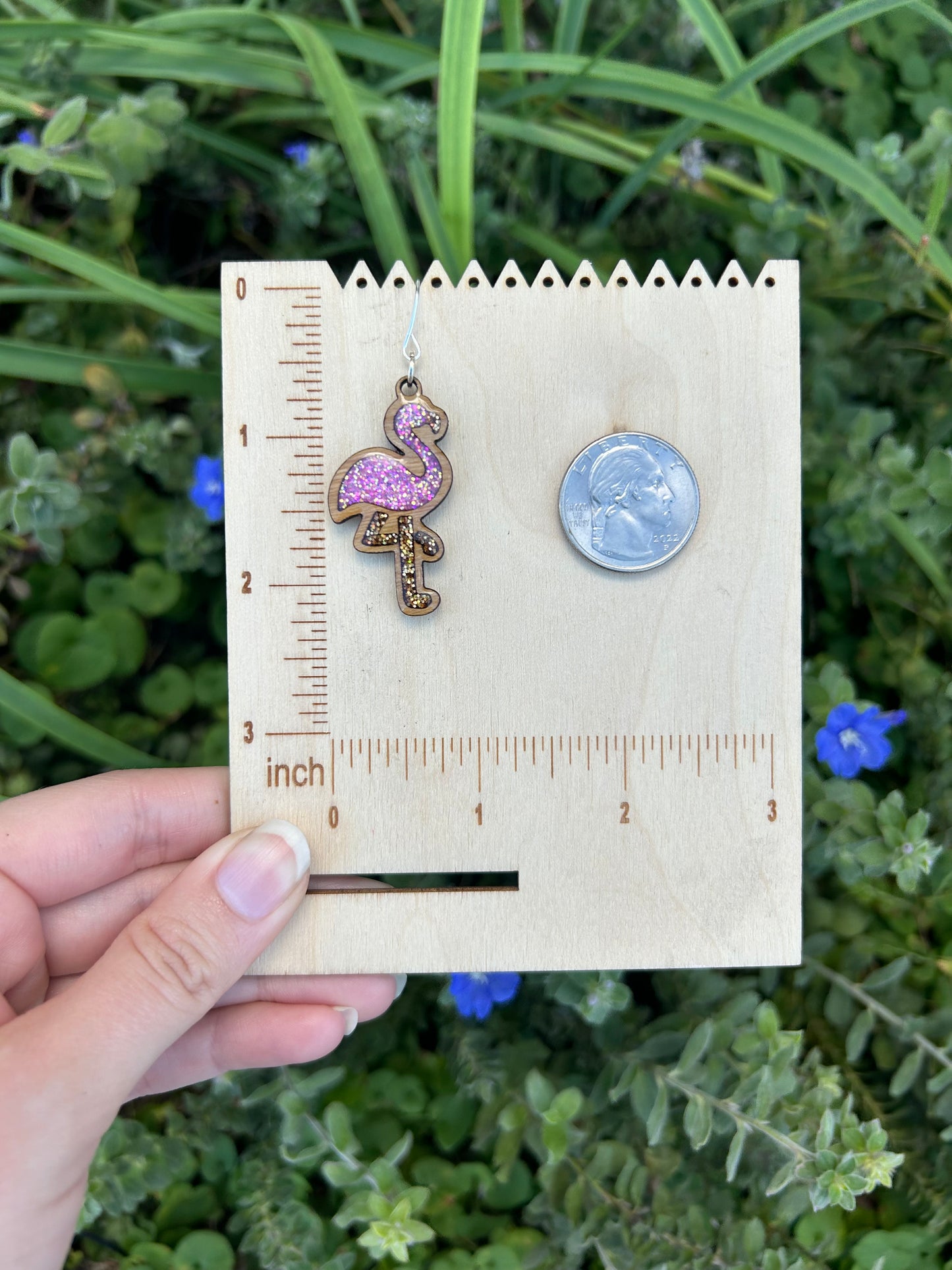 Flamingo earrings