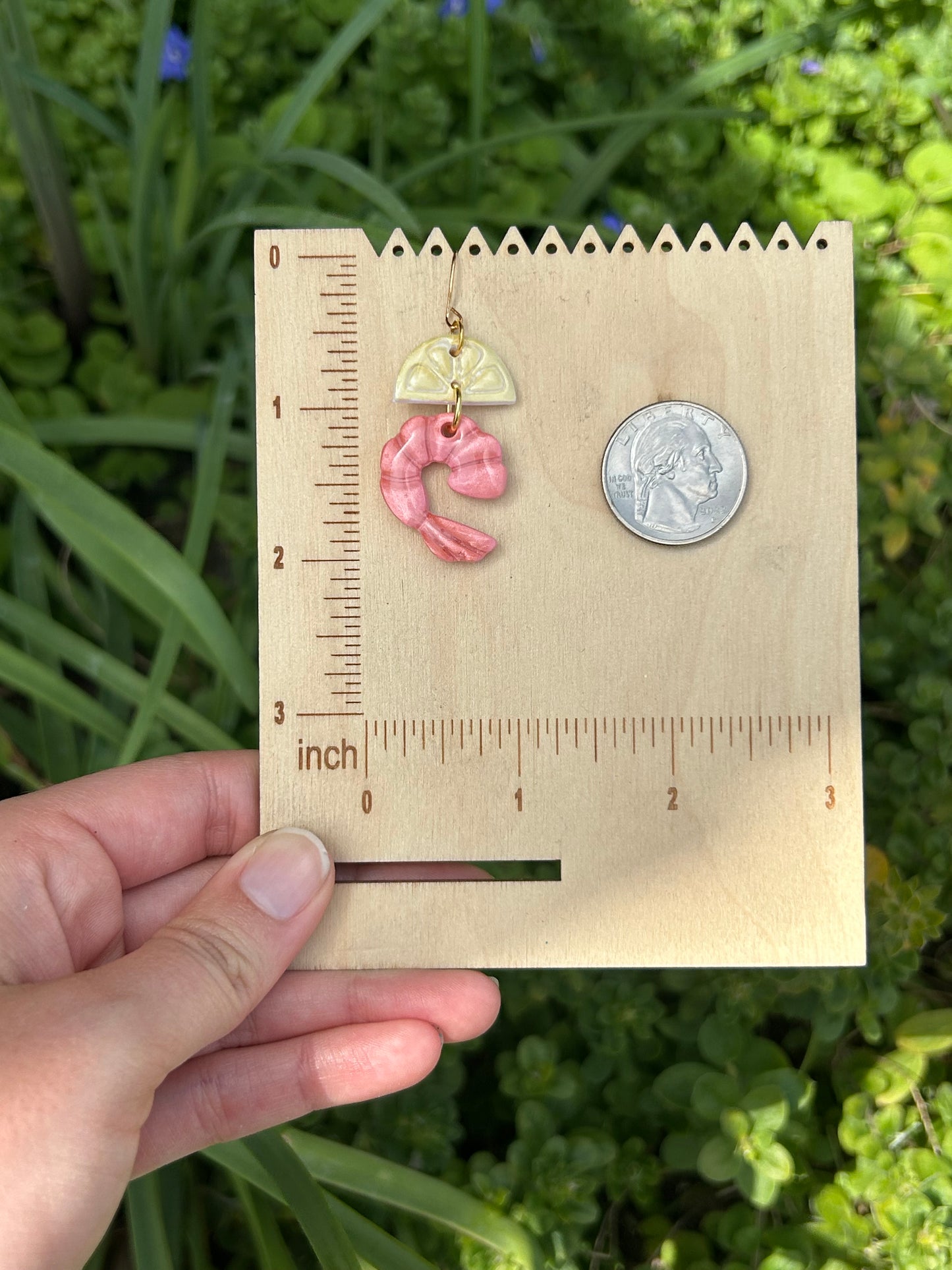 Shrimp earrings