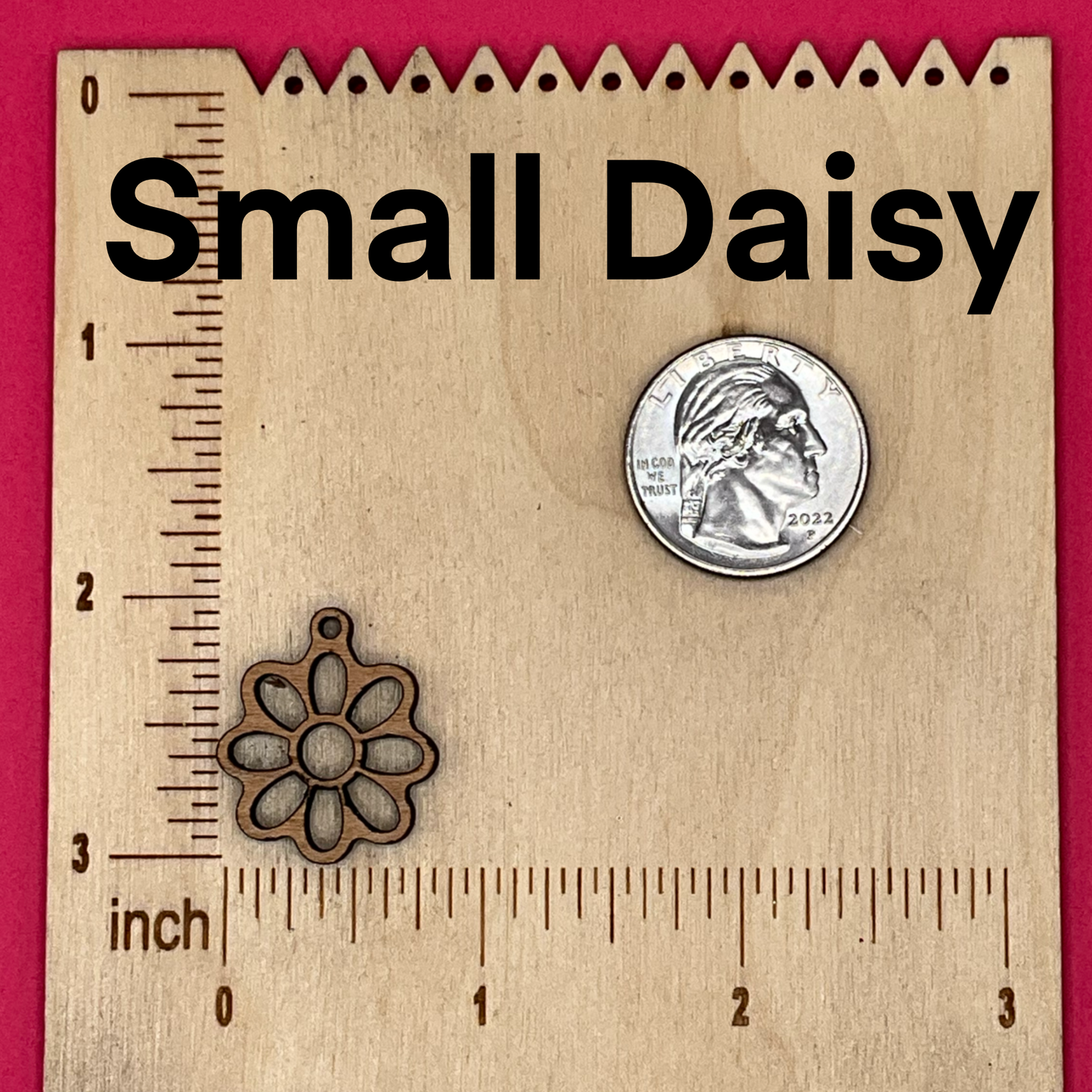 Blank daisy wooden bezel