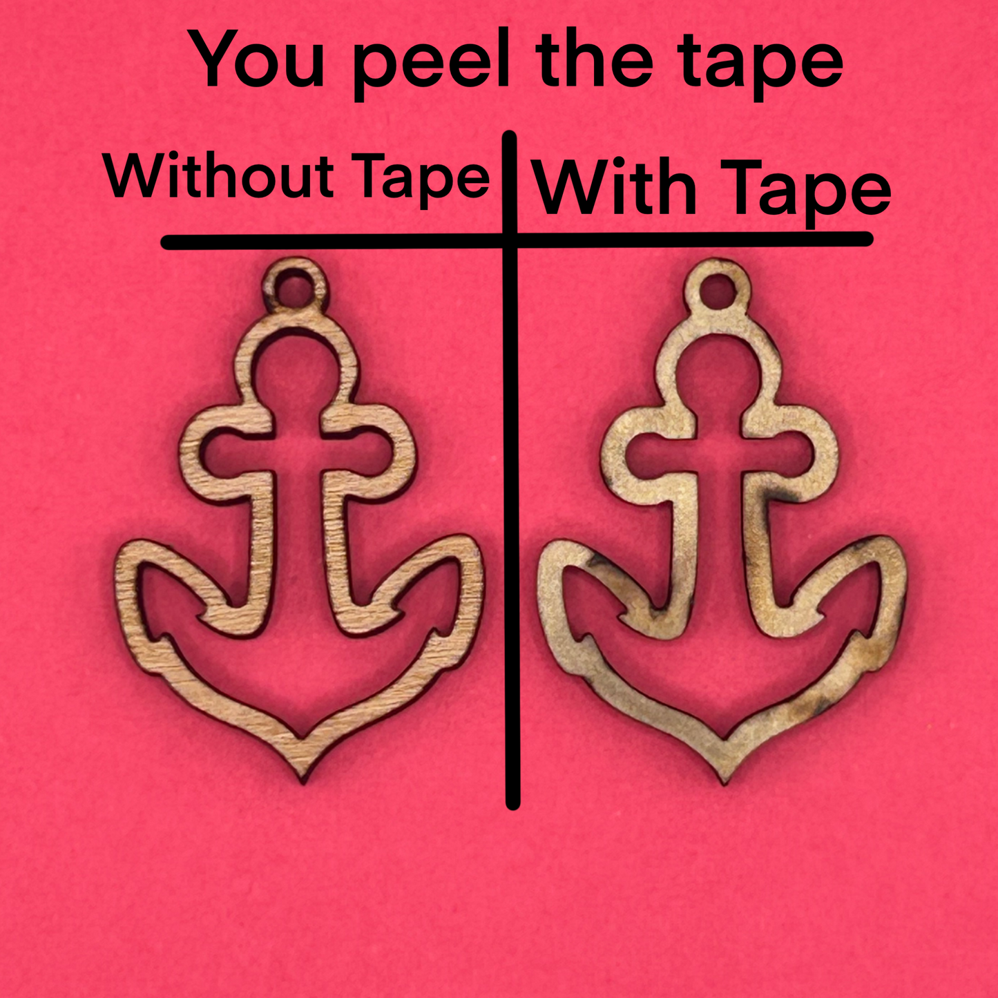 Blank Anchors wooden bezels