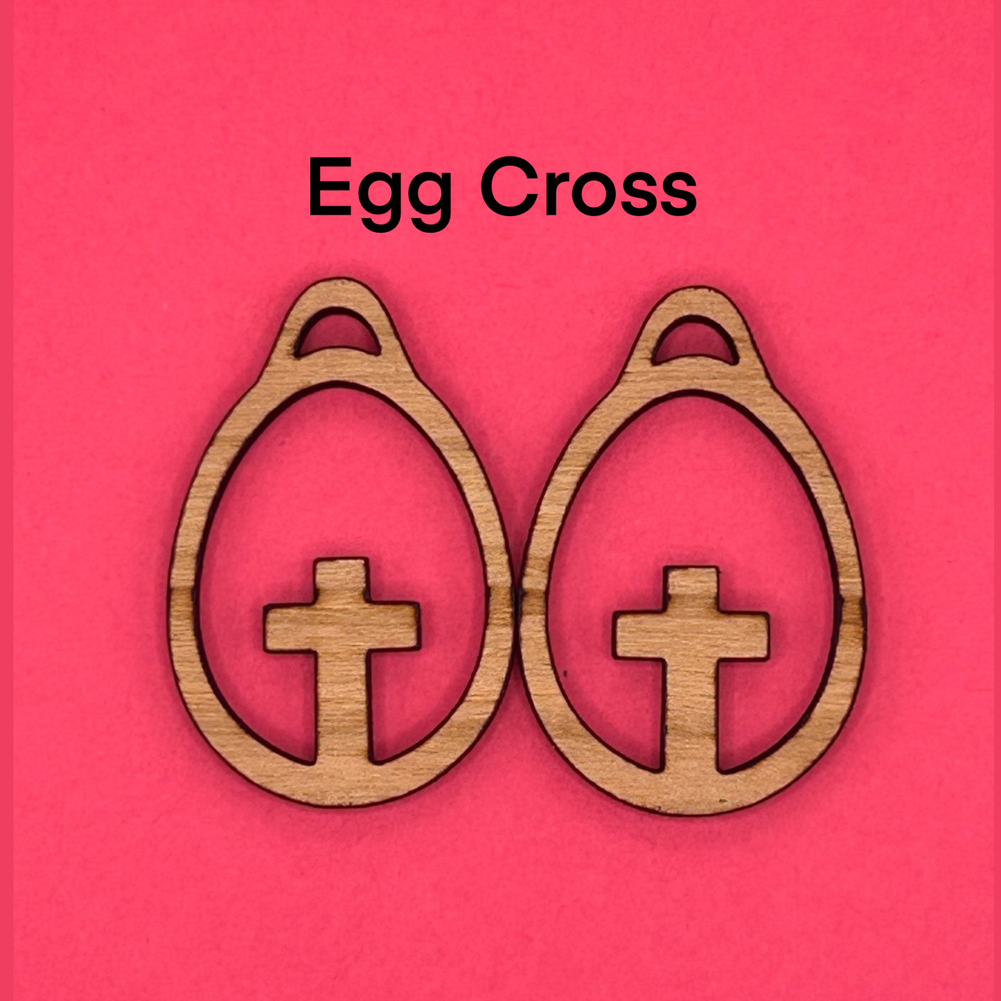 Blank cross wooden bezels