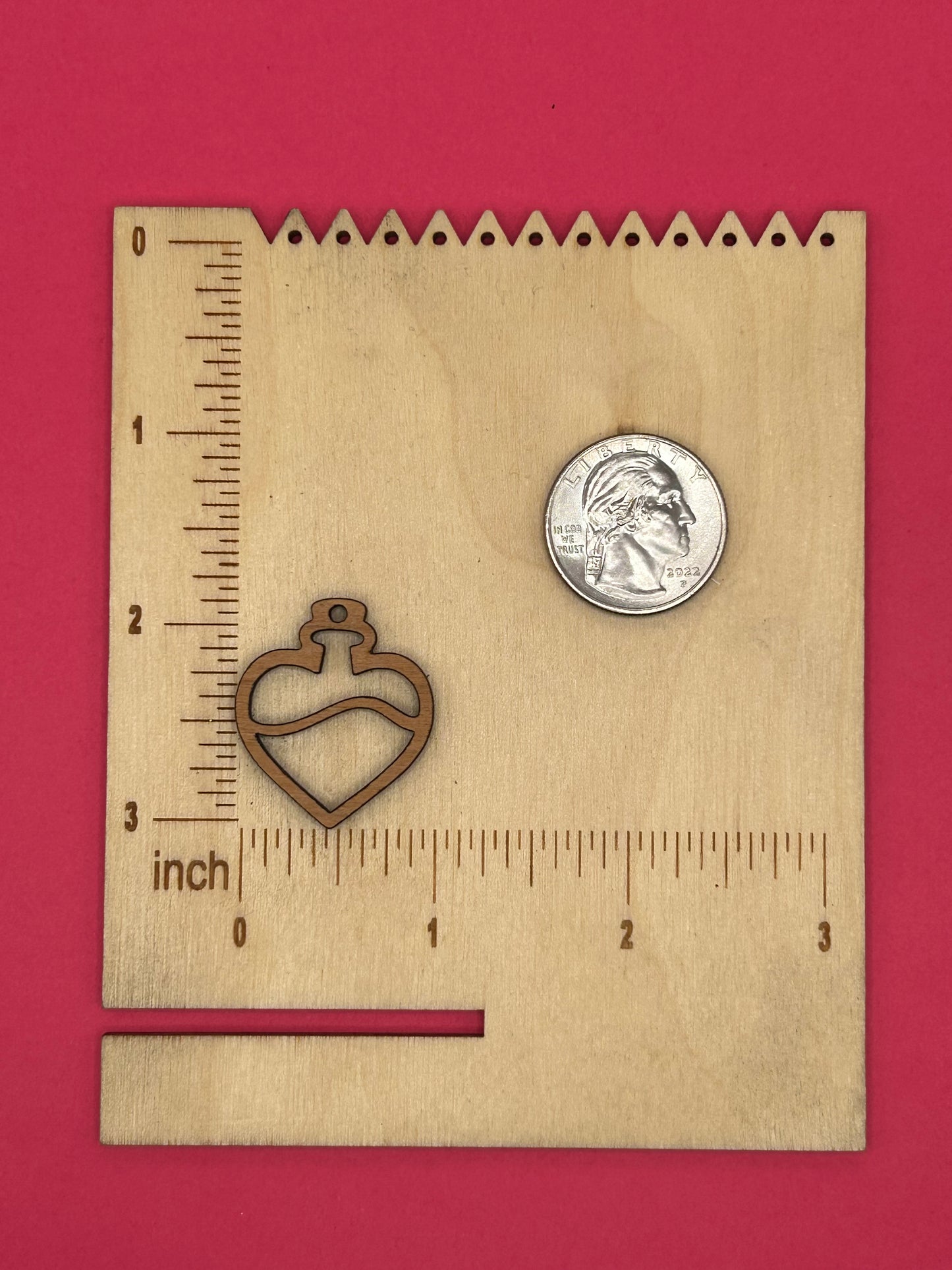 Blank love potion wooden bezel