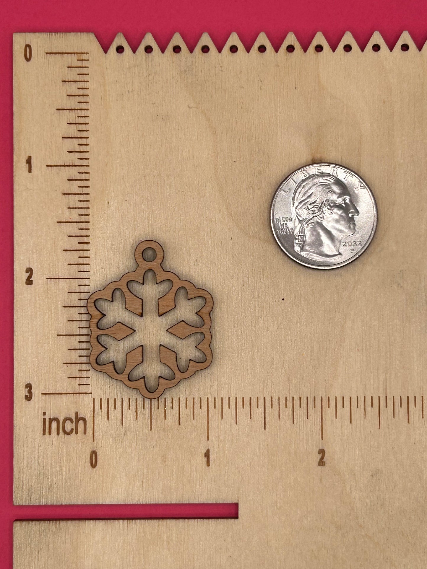 Blank Snowflake wooden bezel