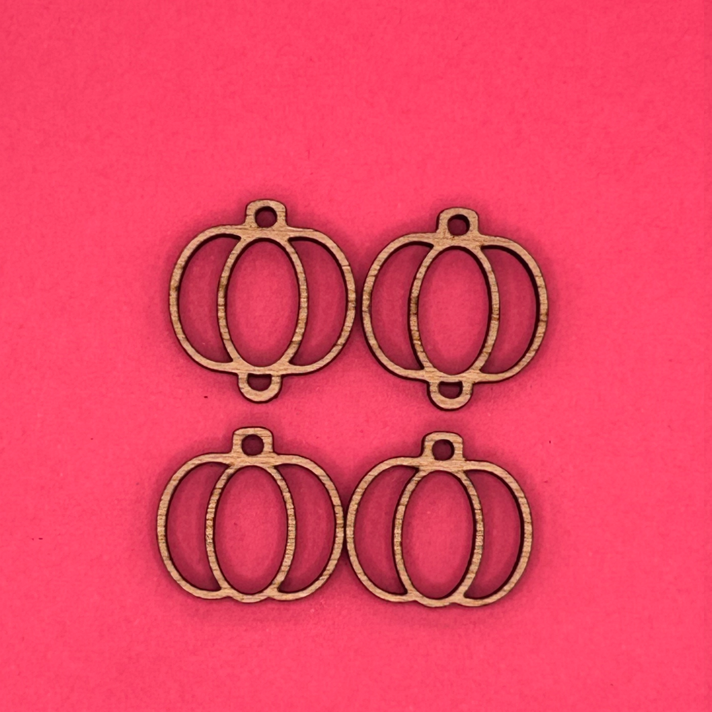 Blank 2 Piece Pumpkin wooden bezels